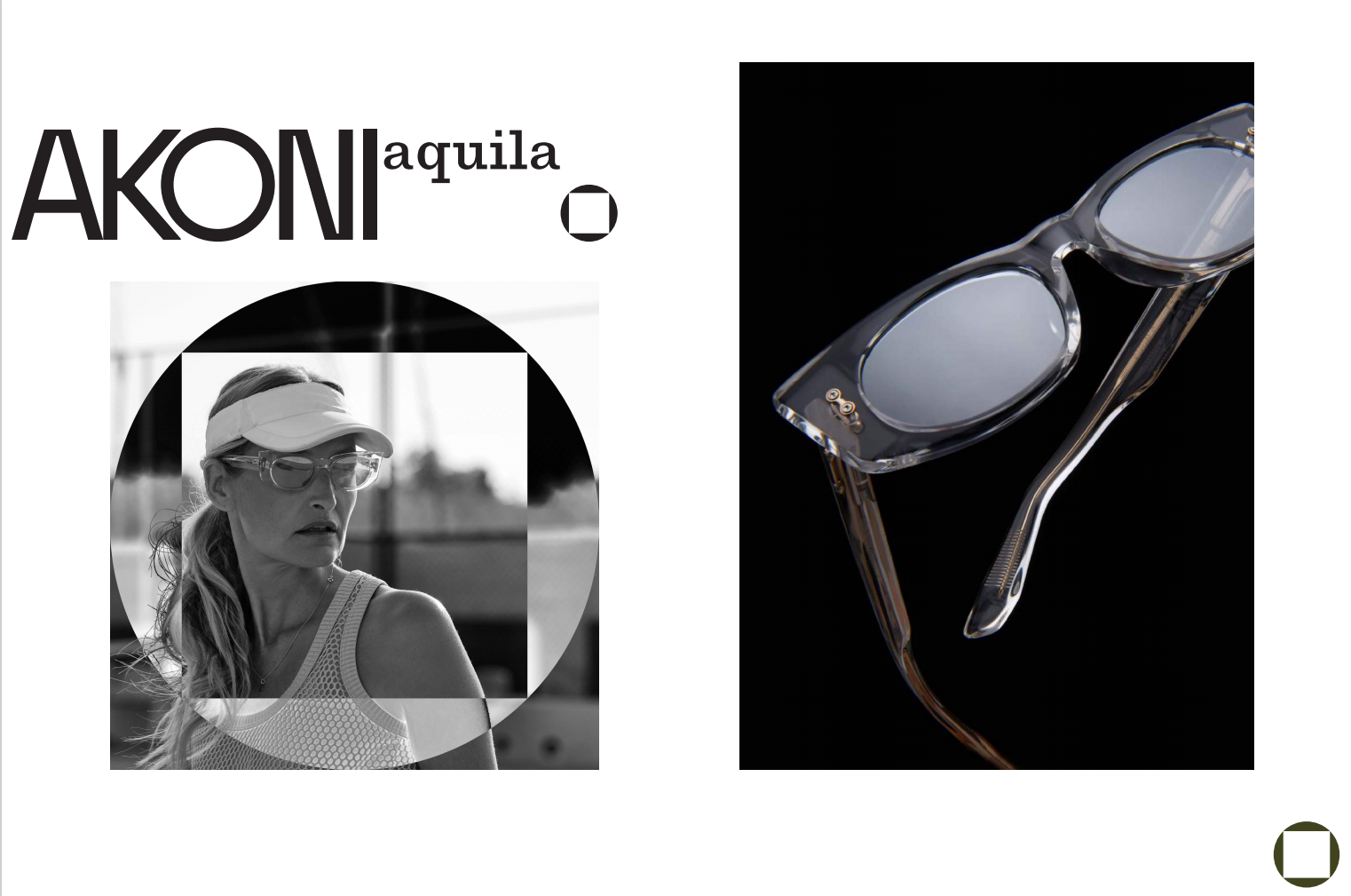 Seen Here:  Aquila Sunglasses with Silver Flash Mirror in Crystal Acetate