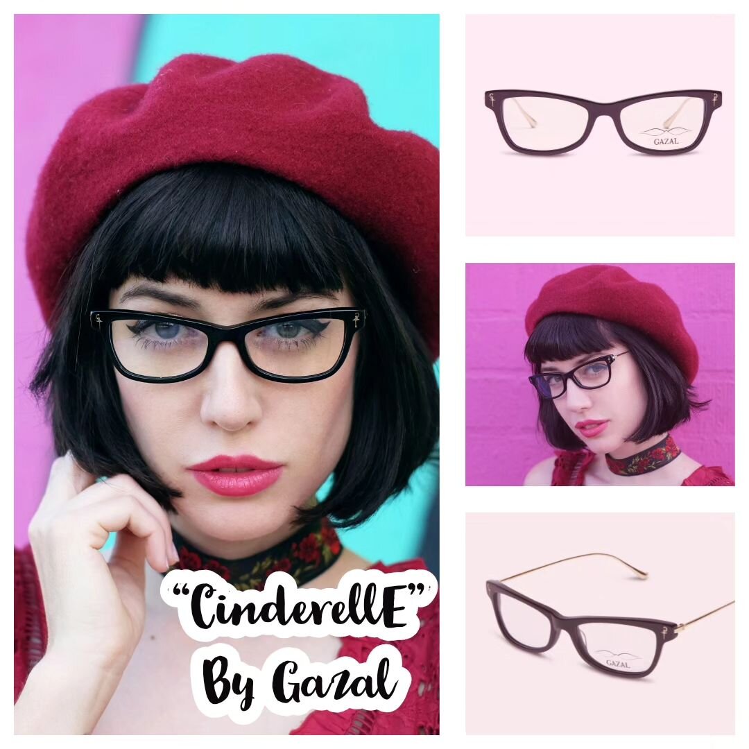 &quot;CinderellE&quot; marks the beginning of the remarkable story.  A tale that tells gives light to the sleek and Ergonomic design of the Gazal Wicked eyewear collection. 

Model: CinderellE
Collection: Wicked
Eye Size: 50 mm
Bridge : 20 mm

#gazal