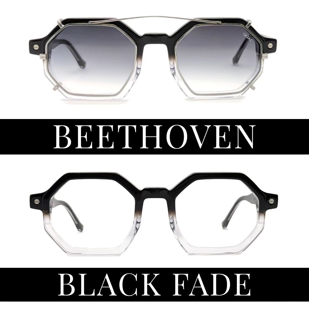 Beethoven in Black Fade Exclusive Frame with Sunclip.  100 pieces available per color. 

#beethoven #atlanta #sunclips #sunglasses #eyeweartrends #eyewear2023 #eyewear2024 #smallbatcheyewear