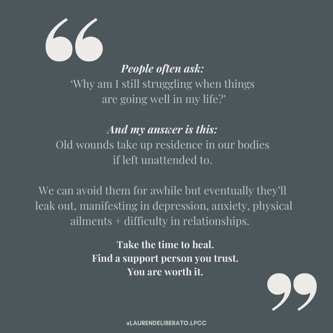 &ldquo;I have a great partner, enough resources, a good job....Why am I still so unhappy?&rdquo; ⠀⠀⠀⠀⠀⠀⠀⠀⠀
⠀⠀⠀⠀⠀⠀⠀⠀⠀
I hear this line of questioning a lot. And while I think the answer is multifaceted, my answer is often this: ⠀⠀⠀⠀⠀⠀⠀⠀⠀
⠀⠀⠀⠀⠀⠀⠀⠀⠀
We 