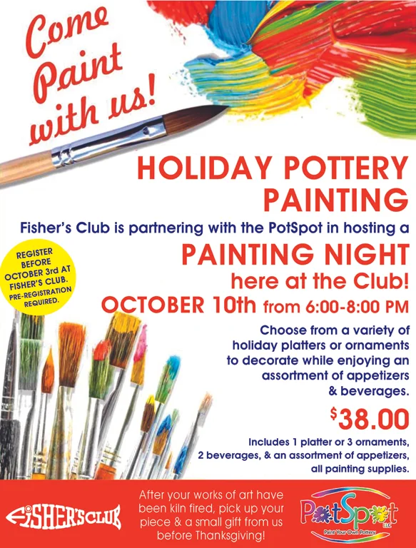 Holiday Pottery Painting