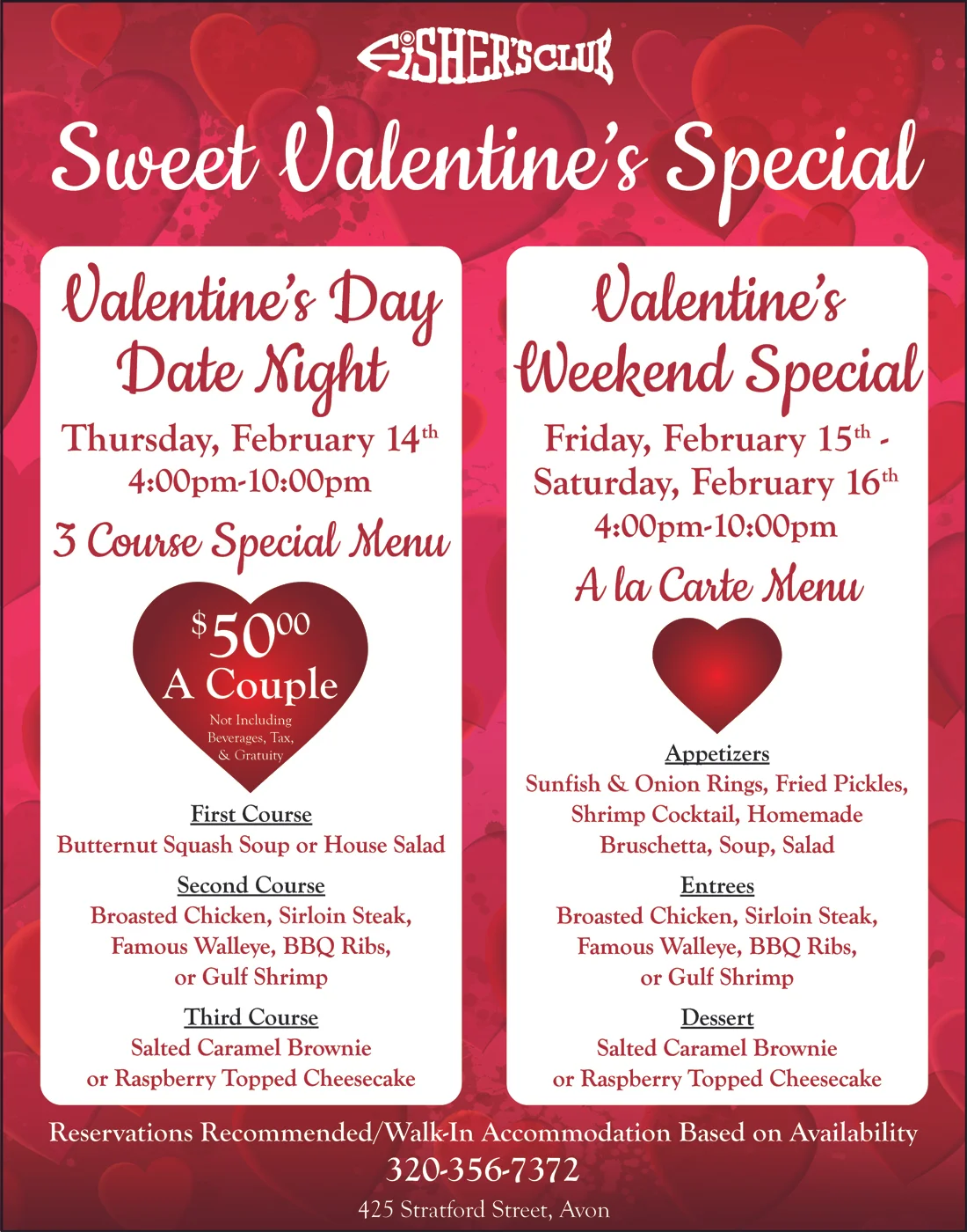 Valentine's Day Specials