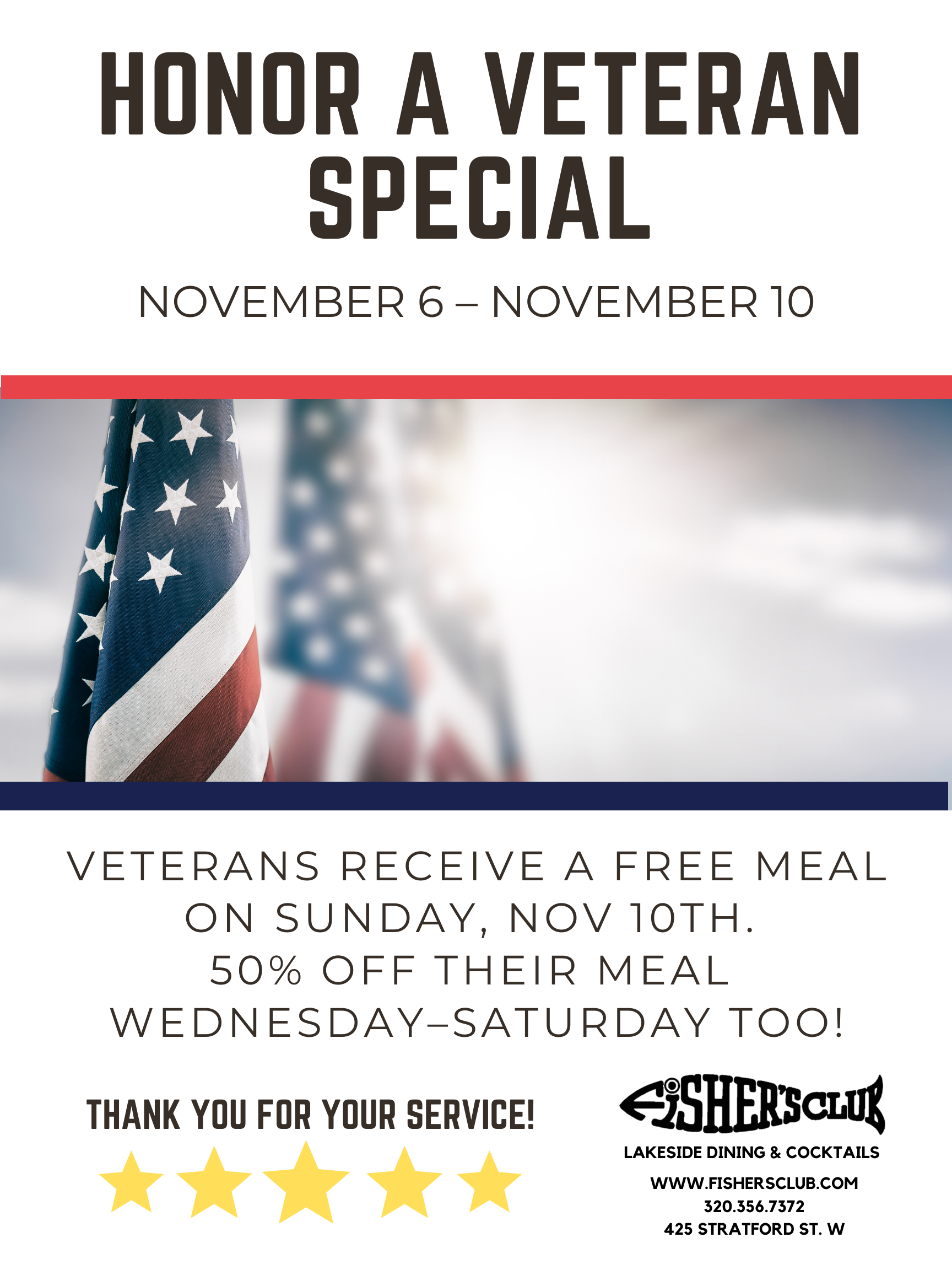 Honor A Veteran Special!