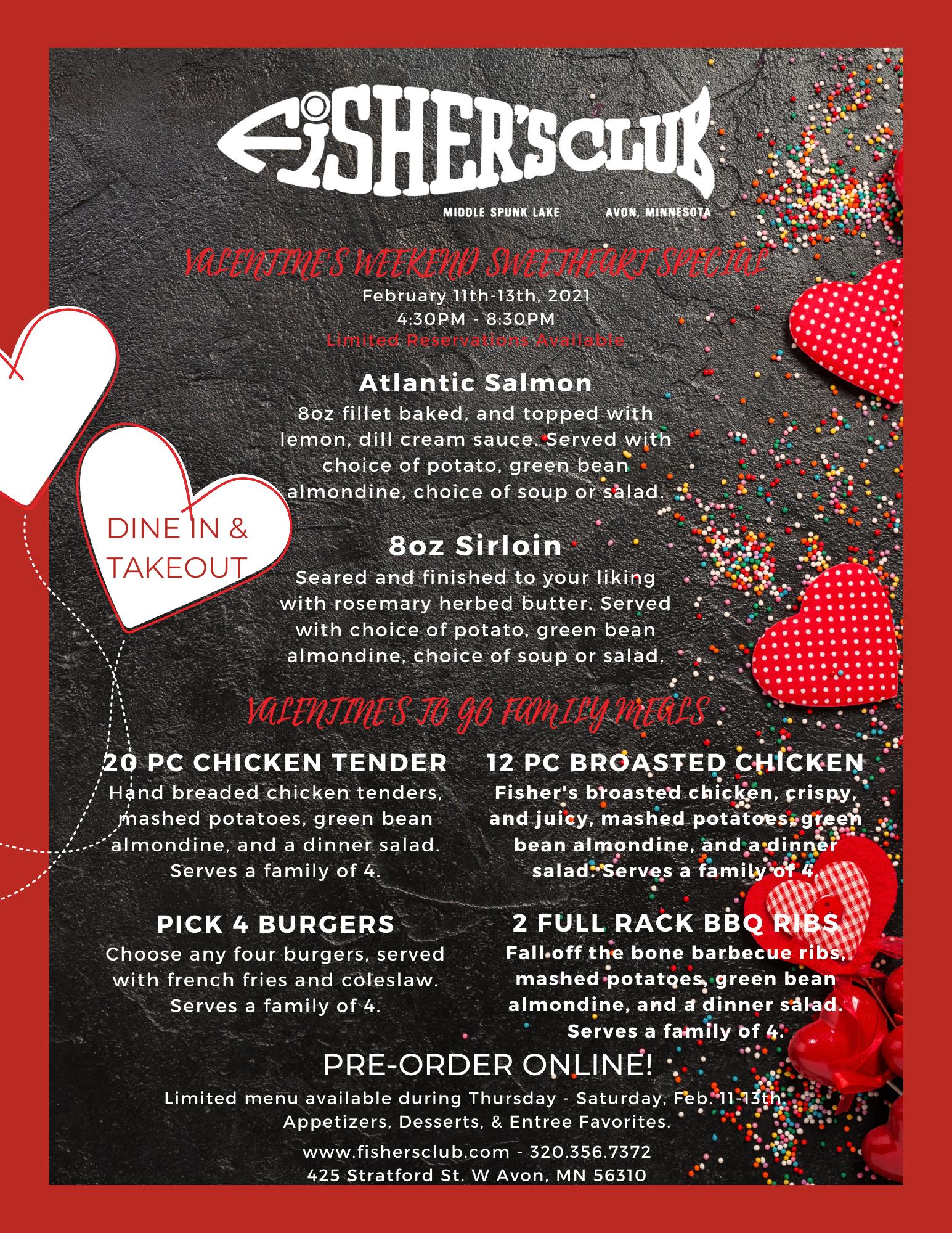 Valentine's Weekend - Special Opening