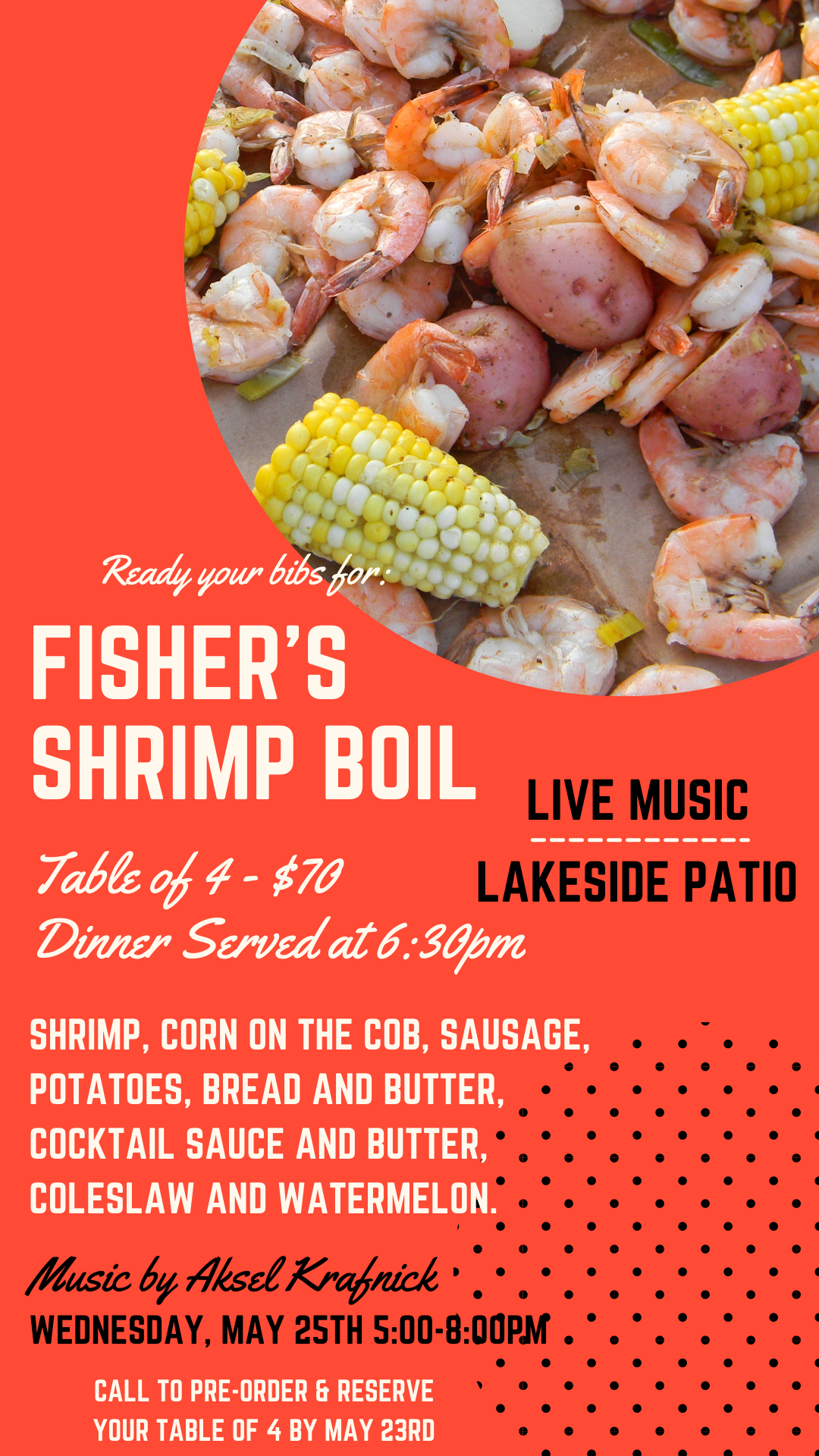 Shrimp Boil Wednesday Night