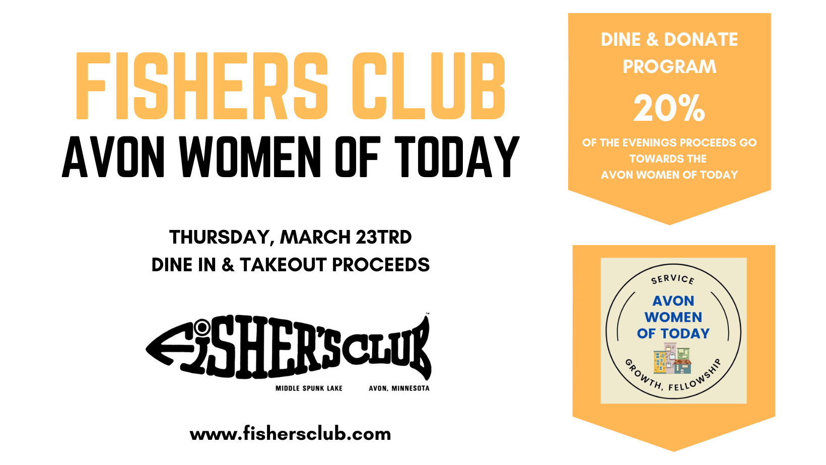 Dine &amp; Donate Night! Avon Women of Today