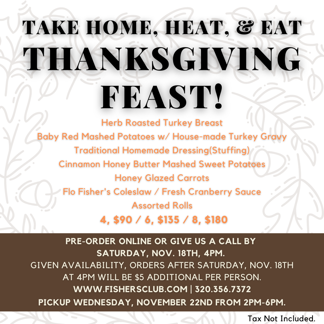Thanksgiving Take Home, Heat, &amp; Eat Meal Pickup