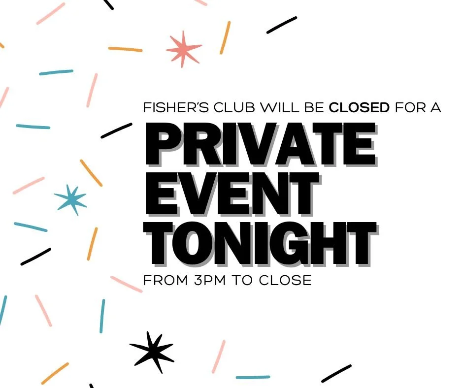 Closed For Evening Private Event