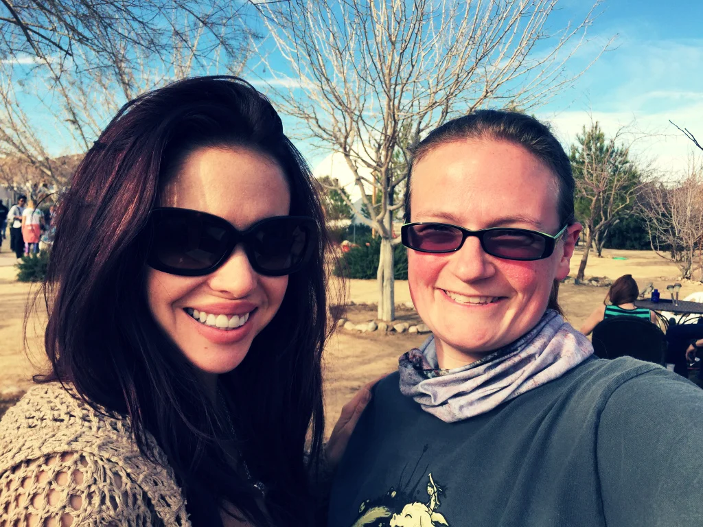Shannon Lark and Lori Bowen at Joshua Tree