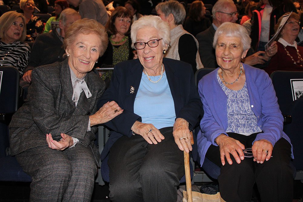 Eva Schloss and guests attend a recent performance