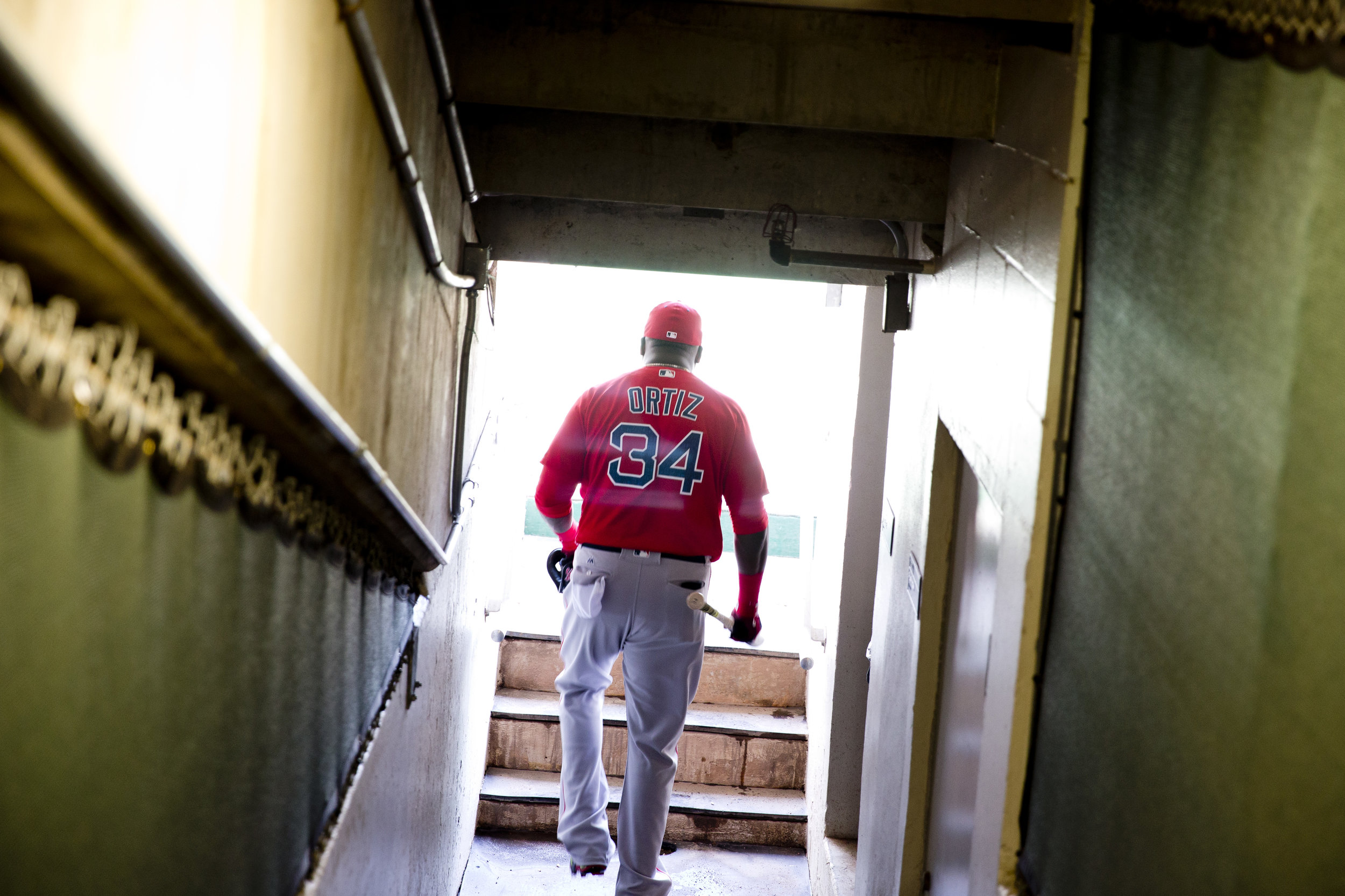  Boston Red Sox first baseman David Ortiz enters Hammond Stadium for the last time in his illustrious career as he prepares to take on the Minnesota Twins in a spring training game Thursday, March 31, 2016 in Ft. Myers, Florida. Ortiz plans to retire