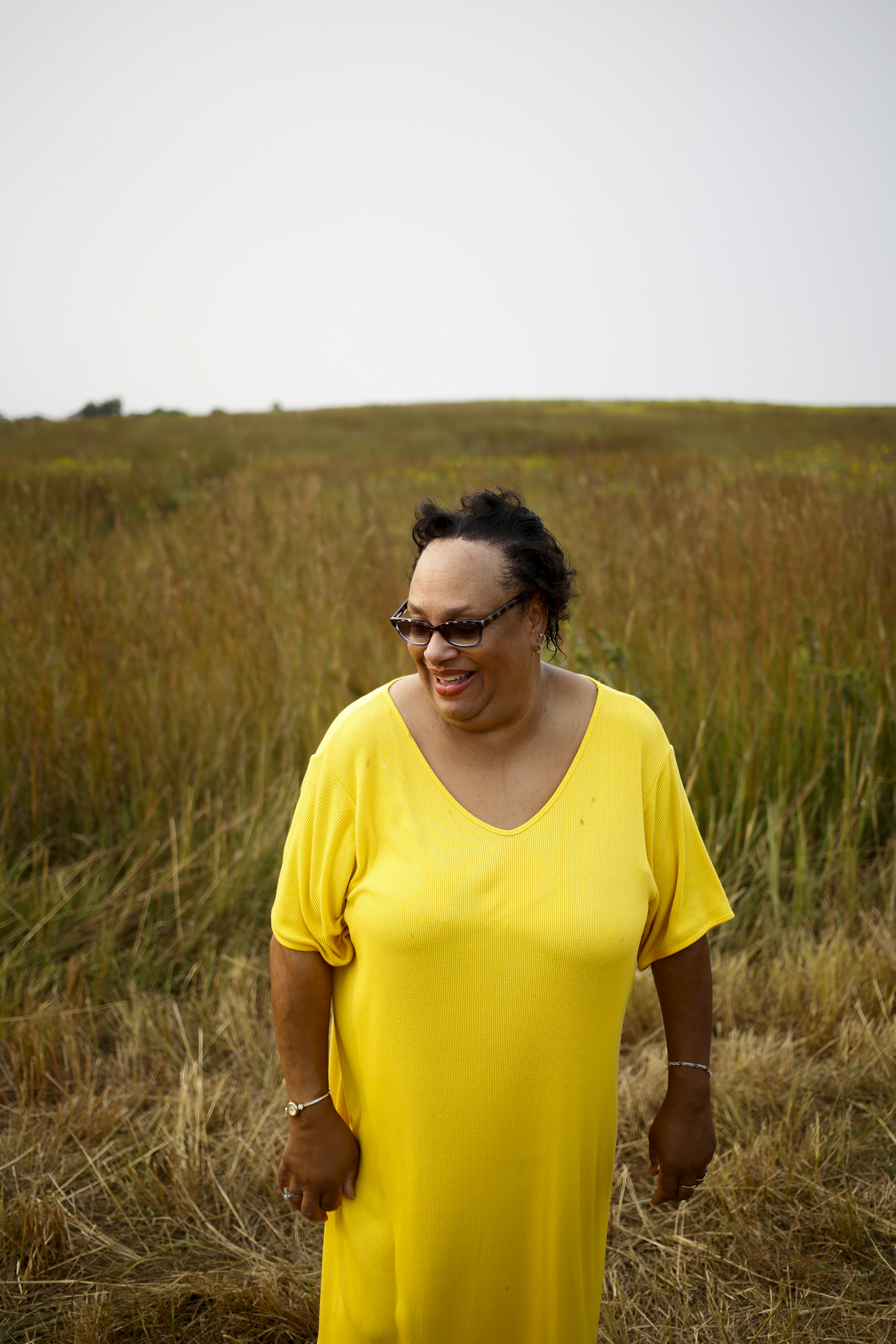 Well-known jazz and blues singer and Lincoln native Annette Murrell stands for a portrait shortly after performing at the Prairie Jazz Festival Saturday August 29, 2015 at Pioneer Park Nature Center outside of Lincoln, Nebraska. All proceeds gathered are to be donated to the Pioneer Park Nature Center to preserve and bring awareness to wilderness habitats across Nebraska and the nation.