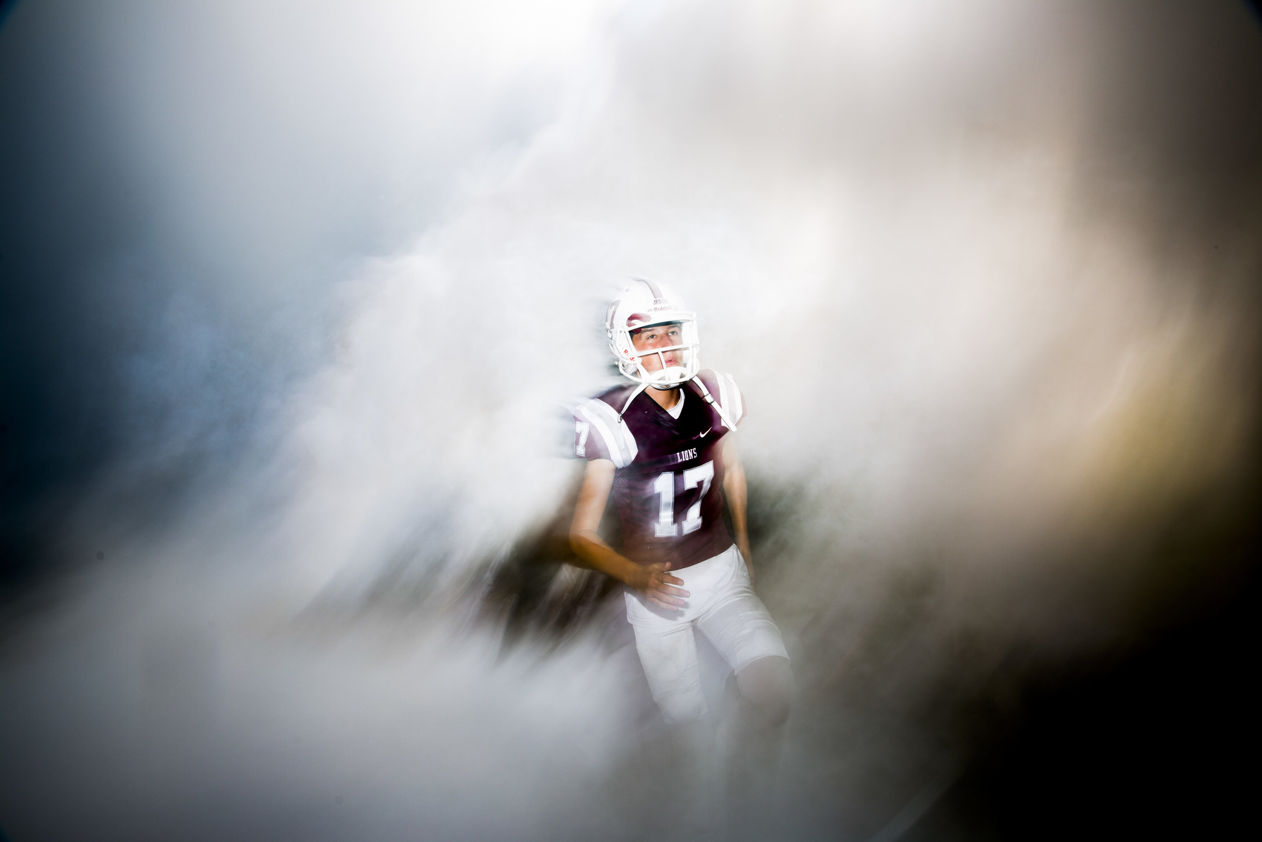  First Baptist Academy players exit the locker room and take to field against Barron Collier at First Baptist Academy Friday, September 1, 2017 in Naples, Fla. Barron Collier would go on to win 42-19. 