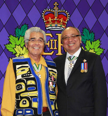 Robert Davidson receives his Order of Canada in 1996