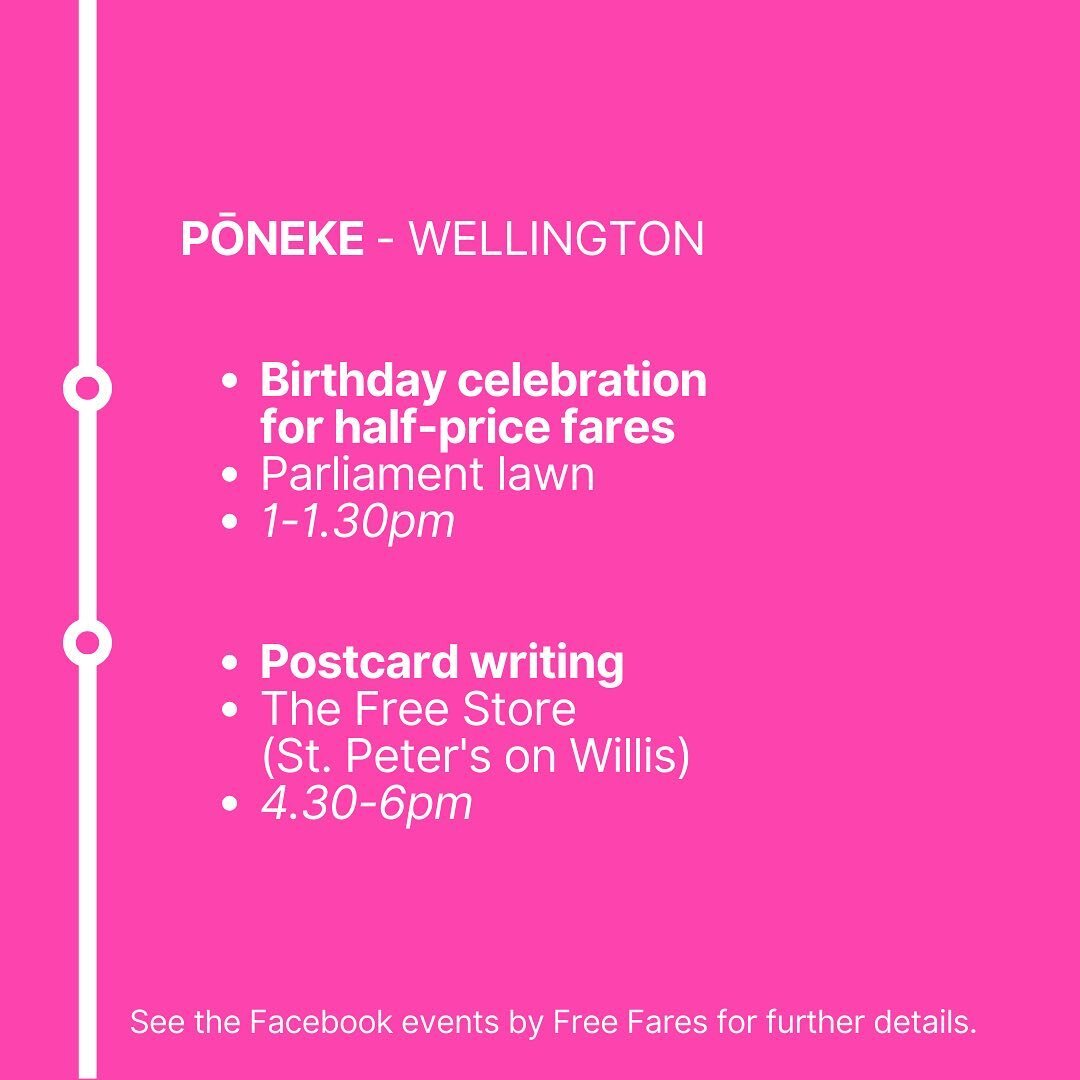 Kia ora tātou! 👋🏽 Our friends at &quot;Free Fares&quot; are doing awesome stuff advocating for accessible &amp; affordable public transport, which is something we at The Free Store believe in!! They are going to come down to TFS on Wednesday from 4