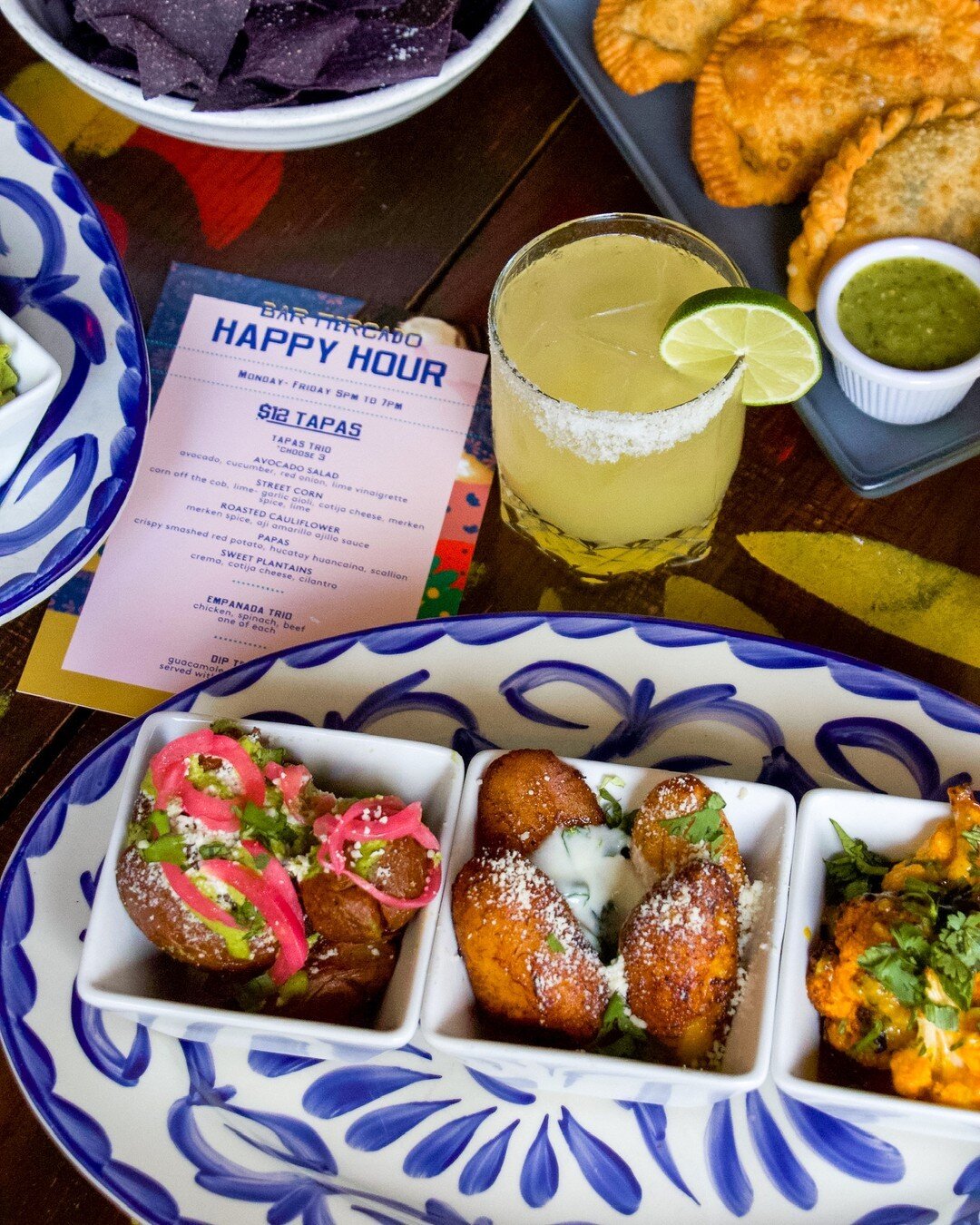 You can't beat $$5 drinks and $12 tapas trios during happy hour at @barmercadoatl! Available every weekday from 5-7pm.​​​​​​​​
#barmercadoatl #eatdrinkCHG #krogstreetmarket