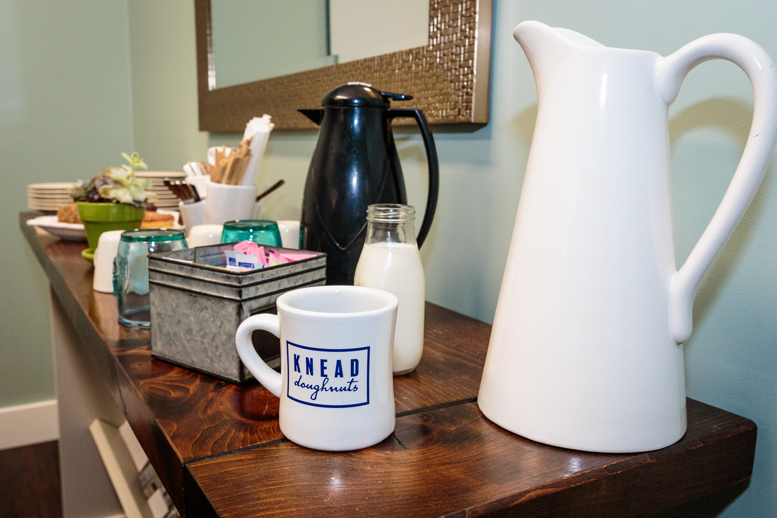 Our coffee is specifically crafted and roasted for Knead Doughnuts from Bolt Coffee