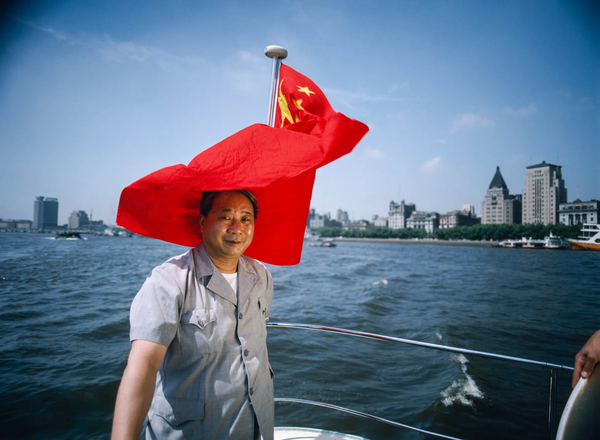 Shanghai, China - June 1988. In 1983 Yan Runtian became the General Manager of the Shanghai Harbor Company and he has been nicknamed "the gatekeeper of China". 