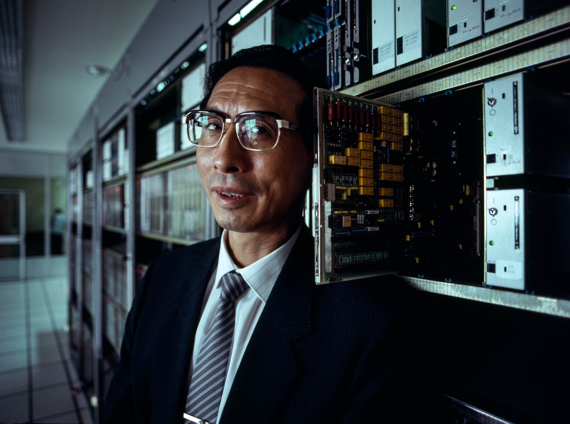  Shanghai, China - June 1988. In 1983 Xu Deen became CEO of the China National Technical Import Export Corporation. He inaugurated Beijing's first electronic telecommunication center.&nbsp; 