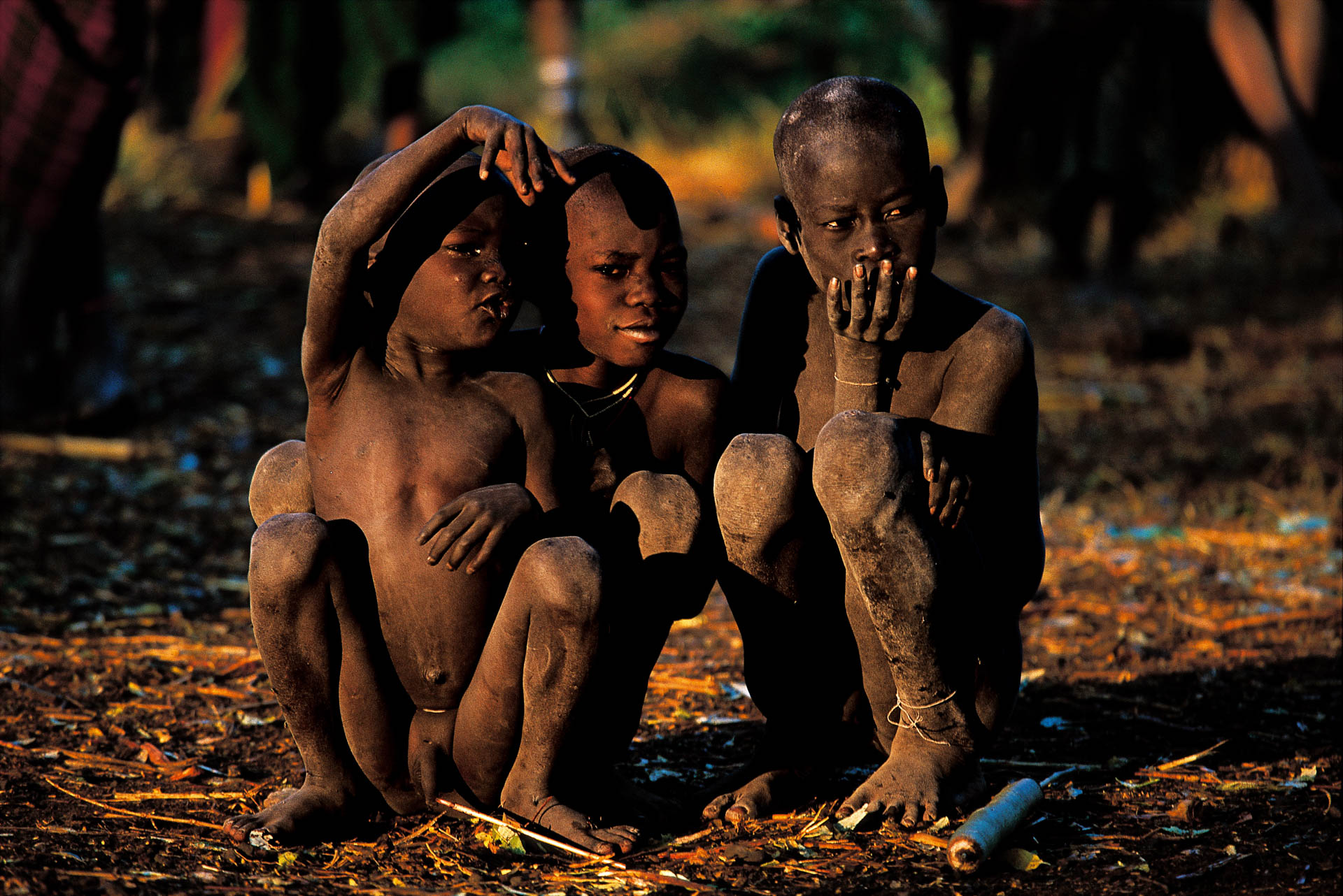 For the children, every aspect of village life is experienced in a sort of wild freedom, as they live together with the grazing animals they look after.