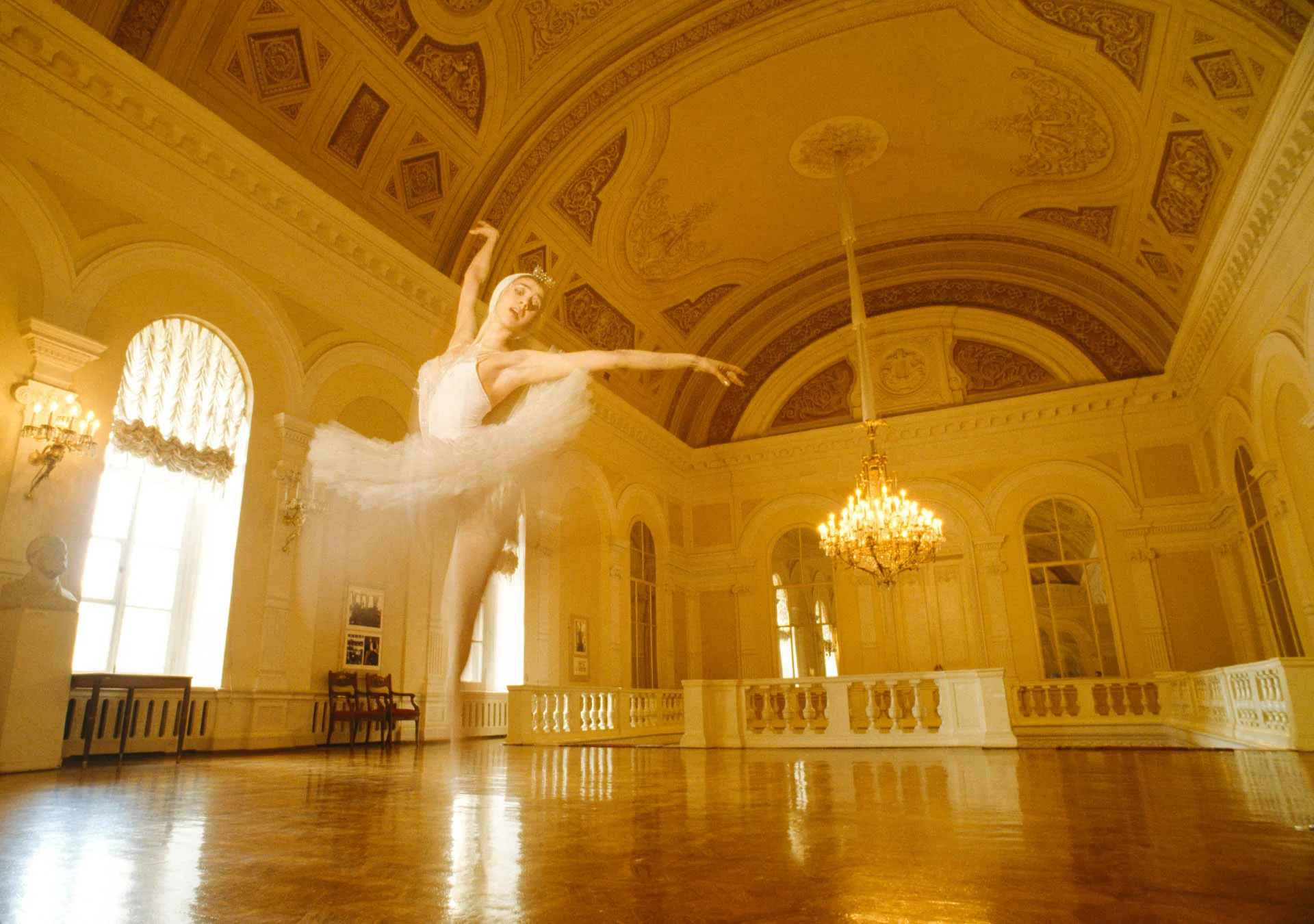 Moscow, Russia, USSR - April-May 1989 Bolchoi ballet dancer Nina Ananiachvili. 