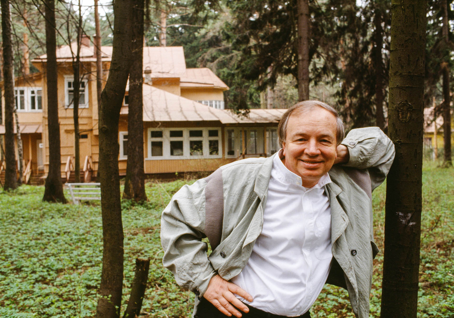  Moscow, Russia, USSR - April-May 1989 Writer, composer and youth spokesperson Andrei Voznessenski.&nbsp; 