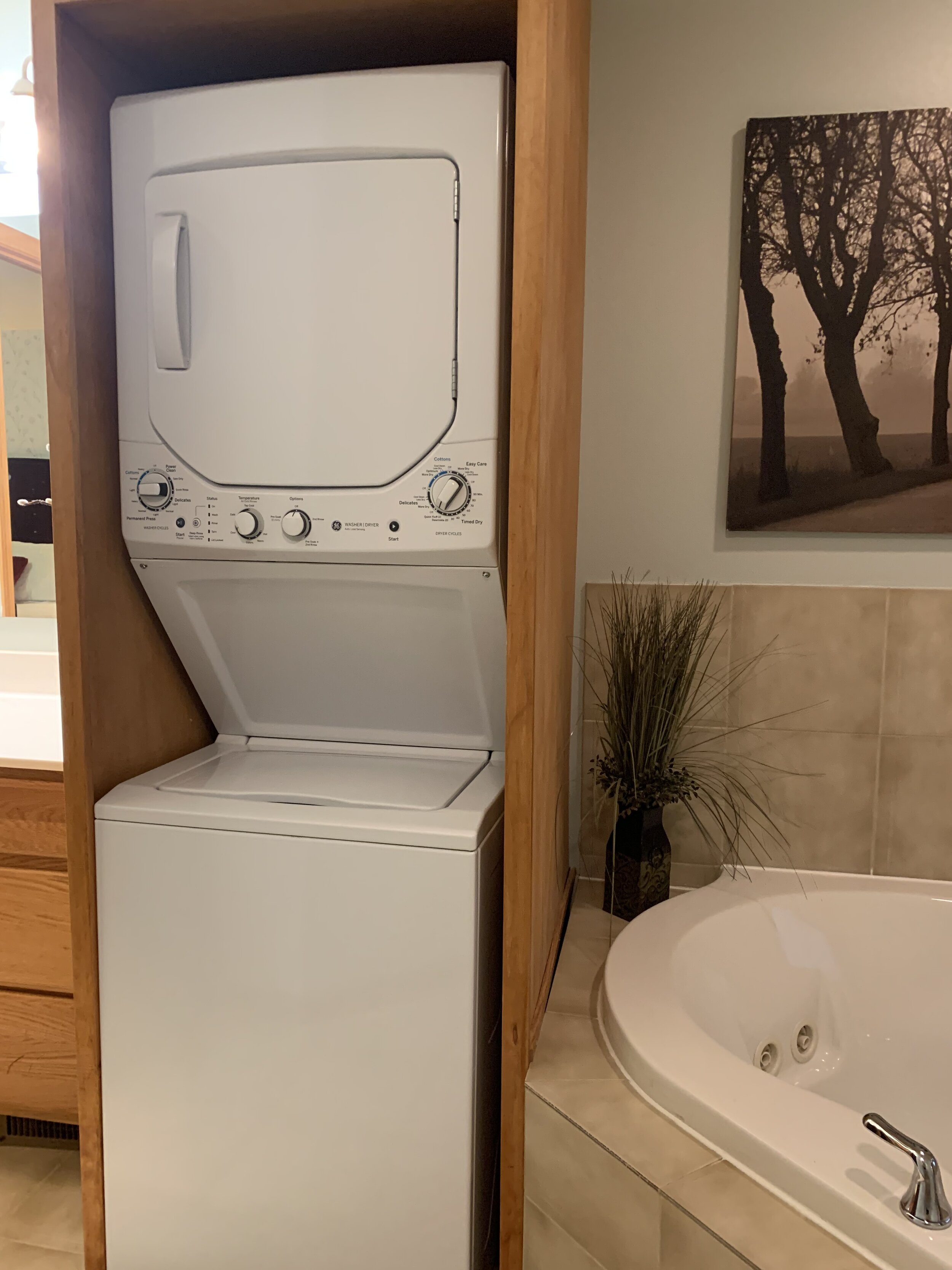 Washer and dryer included