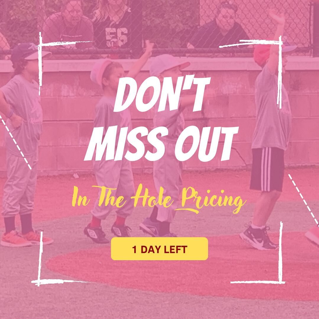 Today is the last day to take advantage of our In The Hole pricing. 

Click the link in the bio before it&rsquo;s too late.