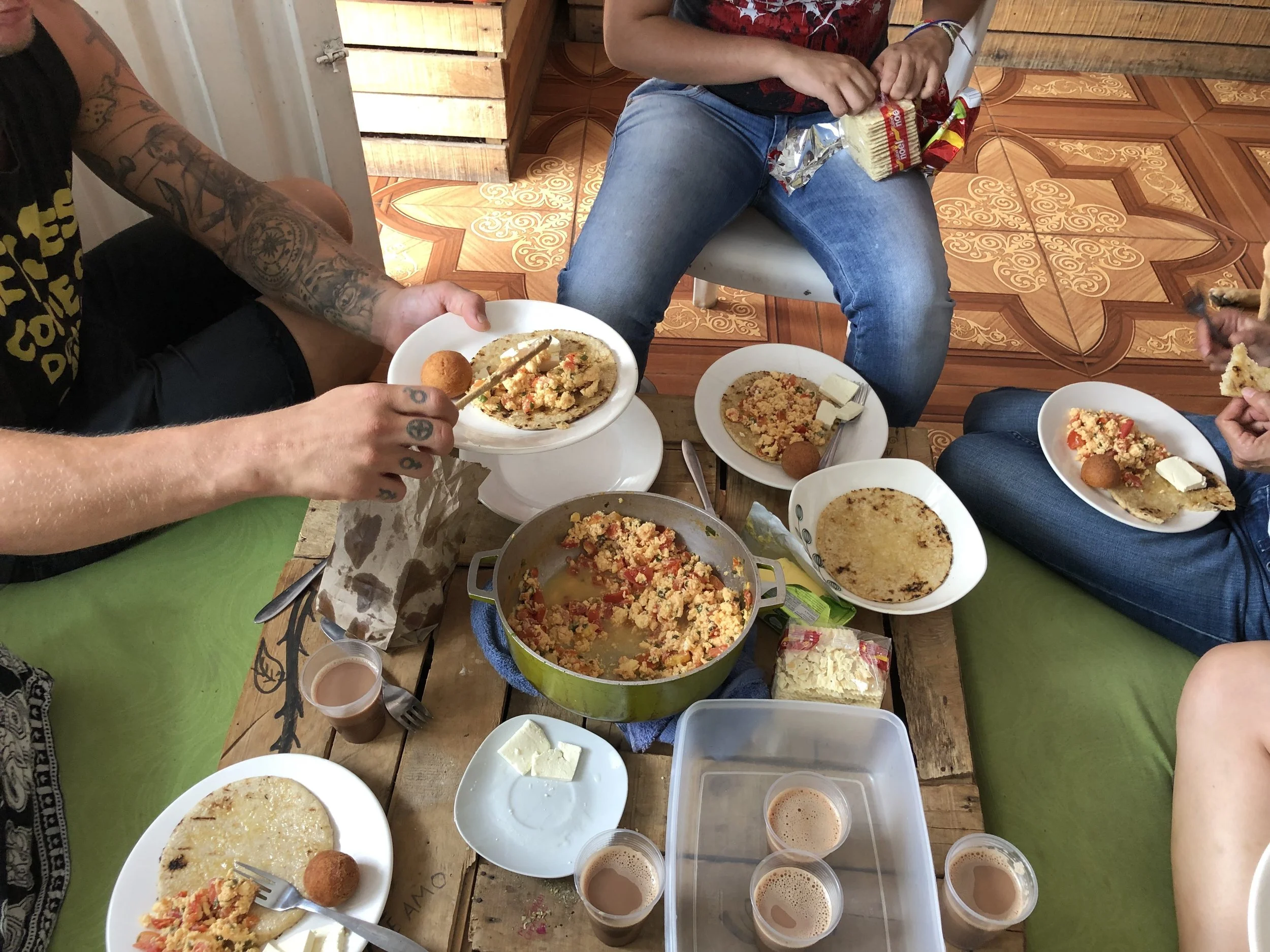 Workshop about traditional Colombian breakfast