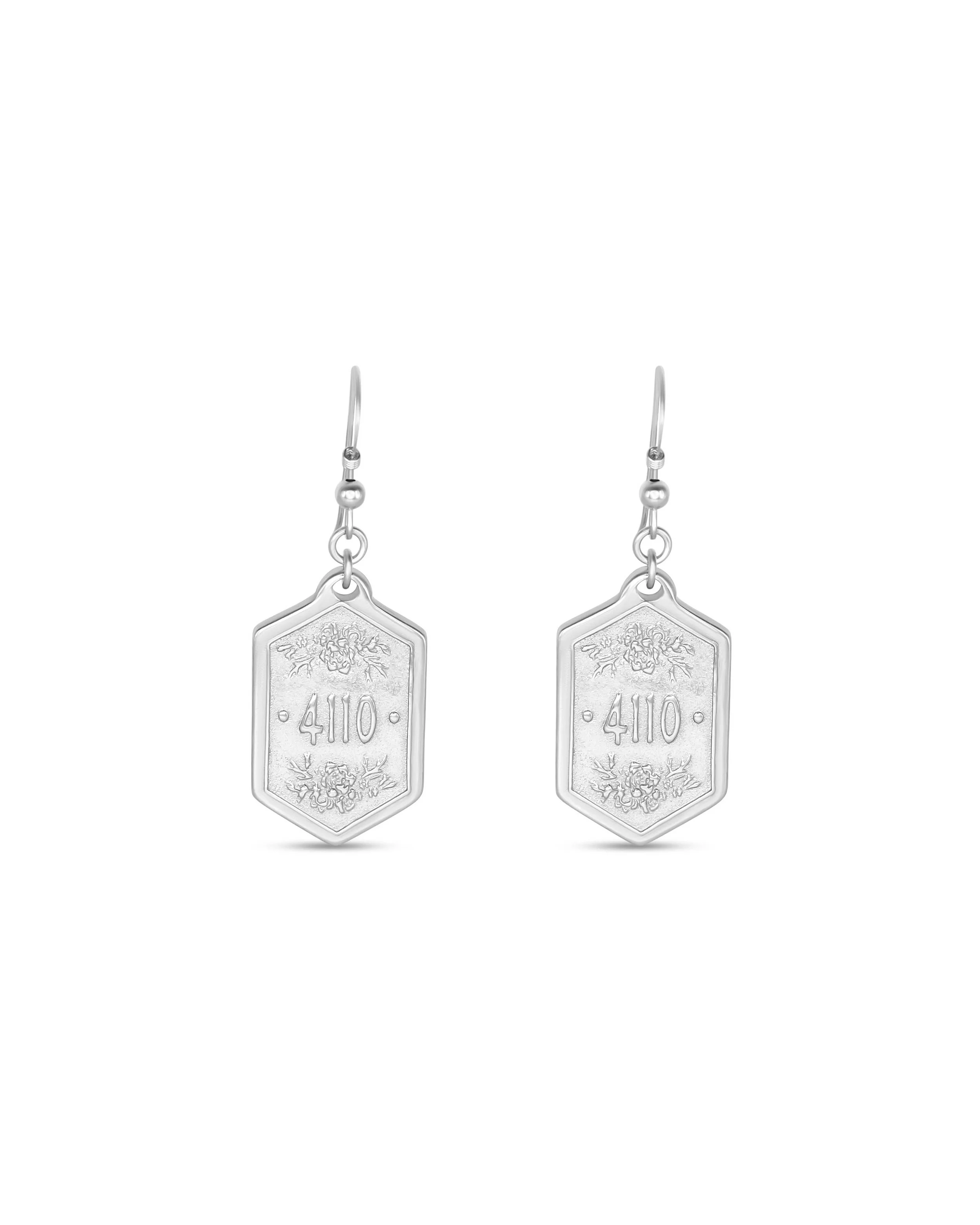 French Hook Silver Earrings Isaiah 41:10