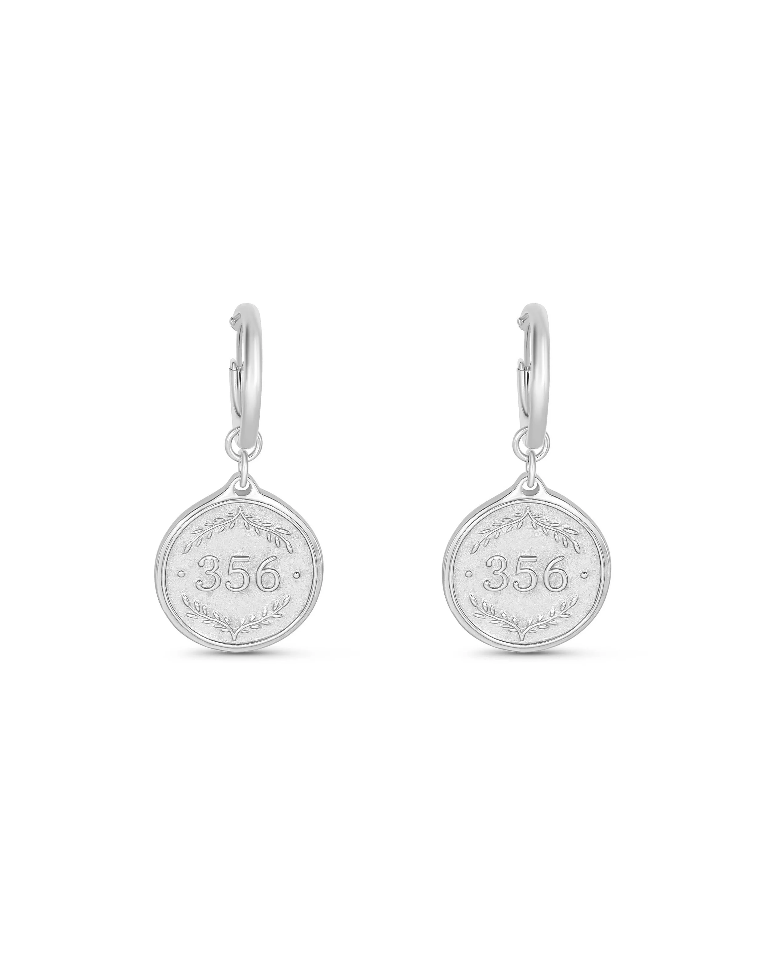 Hoop Silver Earrings Proverbs 3:5-6