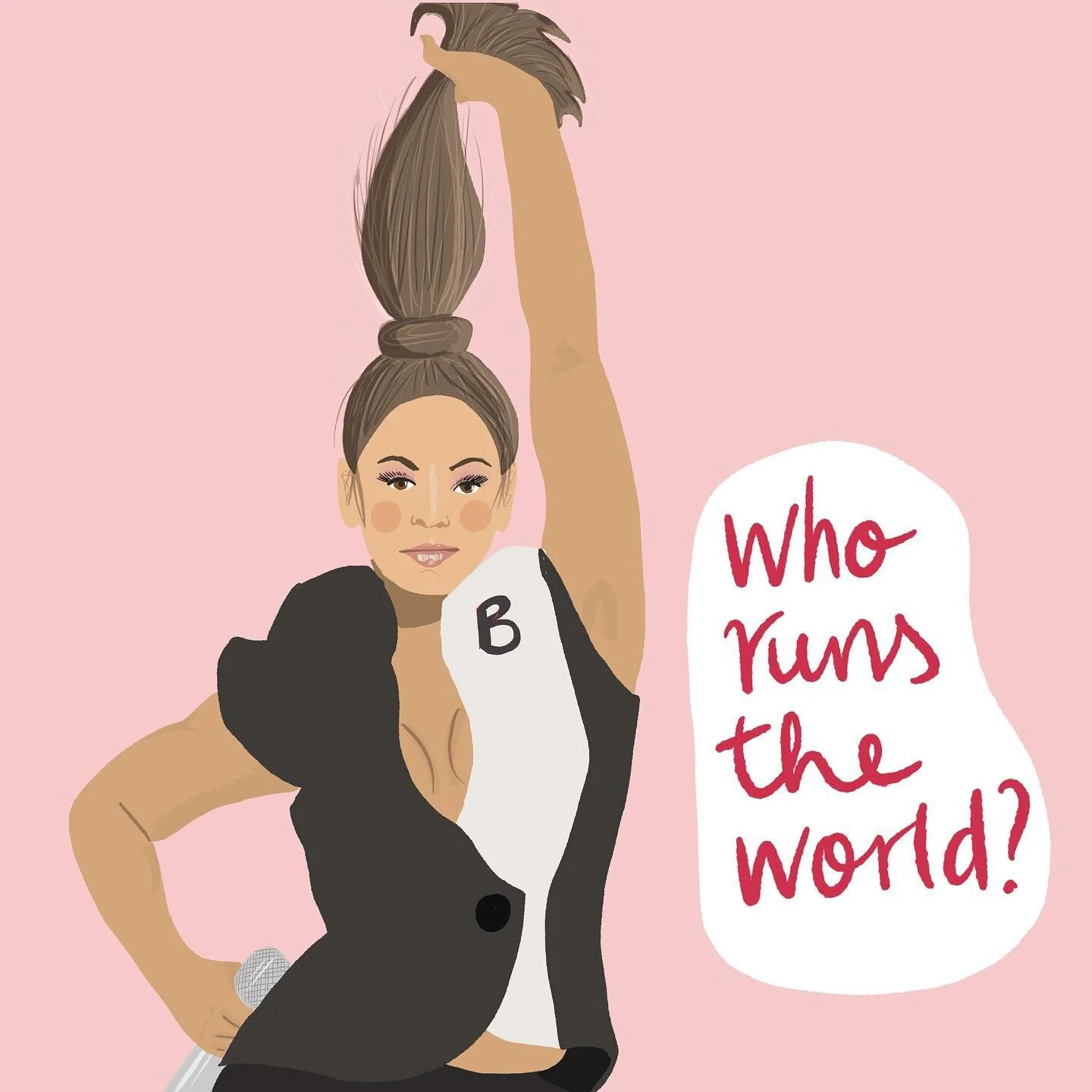 Beyonc&eacute;&rsquo;s in da house! Have fun, anyone who&rsquo;s off to see her in Cardiff tonight 👯&zwj;♀️👯&zwj;♀️👯&zwj;♀️🪩
.
.
.
.
.
#beyonc&eacute;  #beyonc&eacute; #womenwhodraw #portraitillustration #drawingpeople