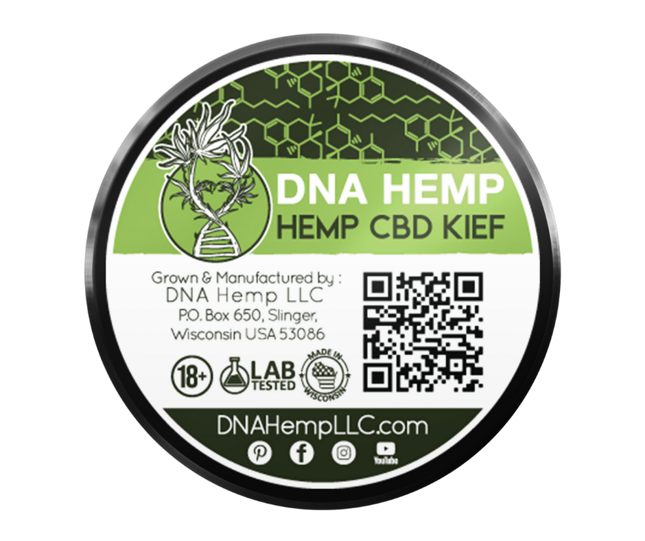 DNA-Hemp-CBD-Kief-Label-Design