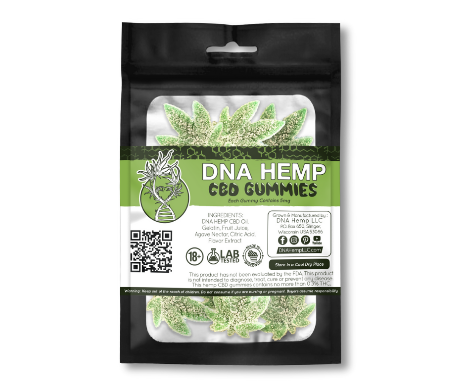 DNA-Hemp-CBD-Gummies-Label-Design