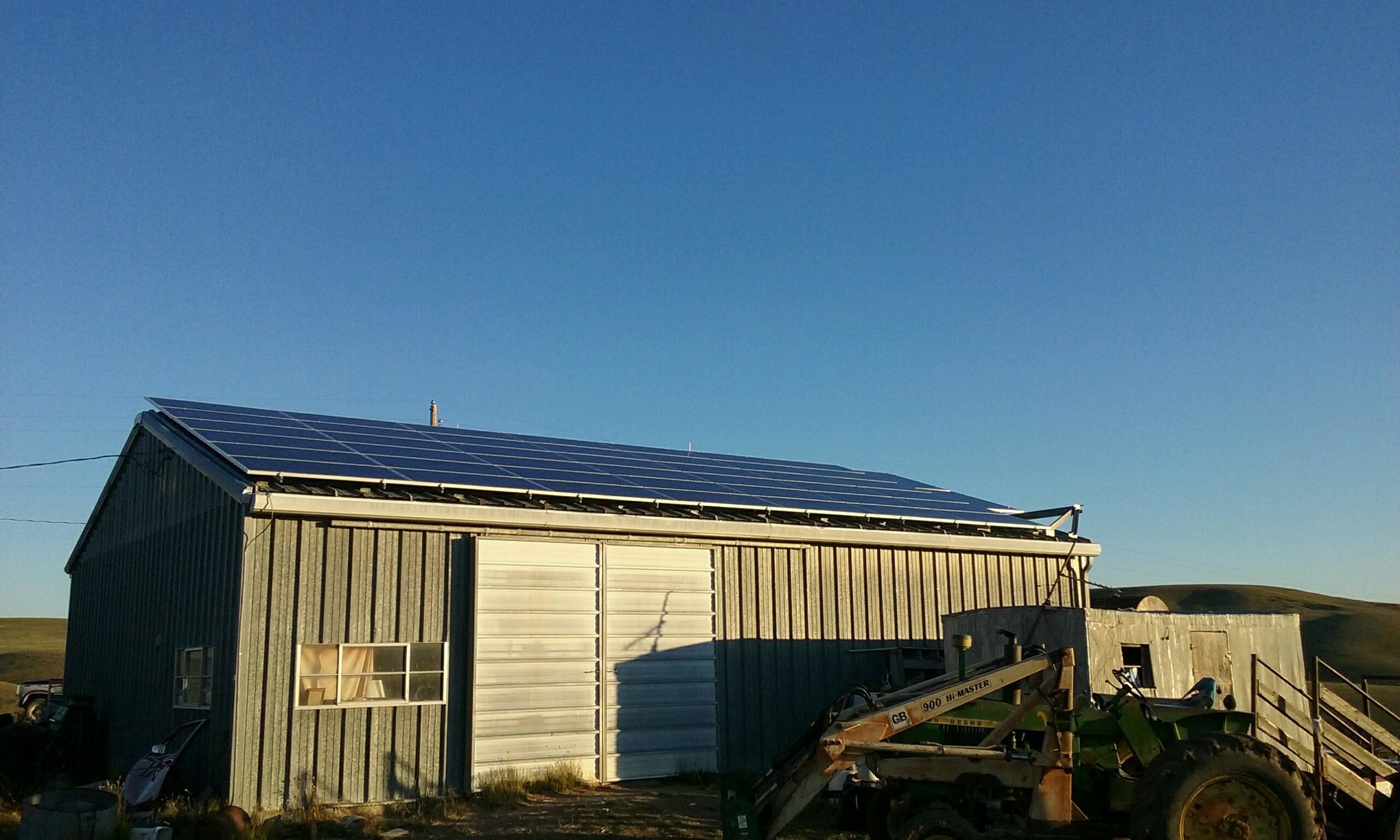 Our Shop With Solar Panels