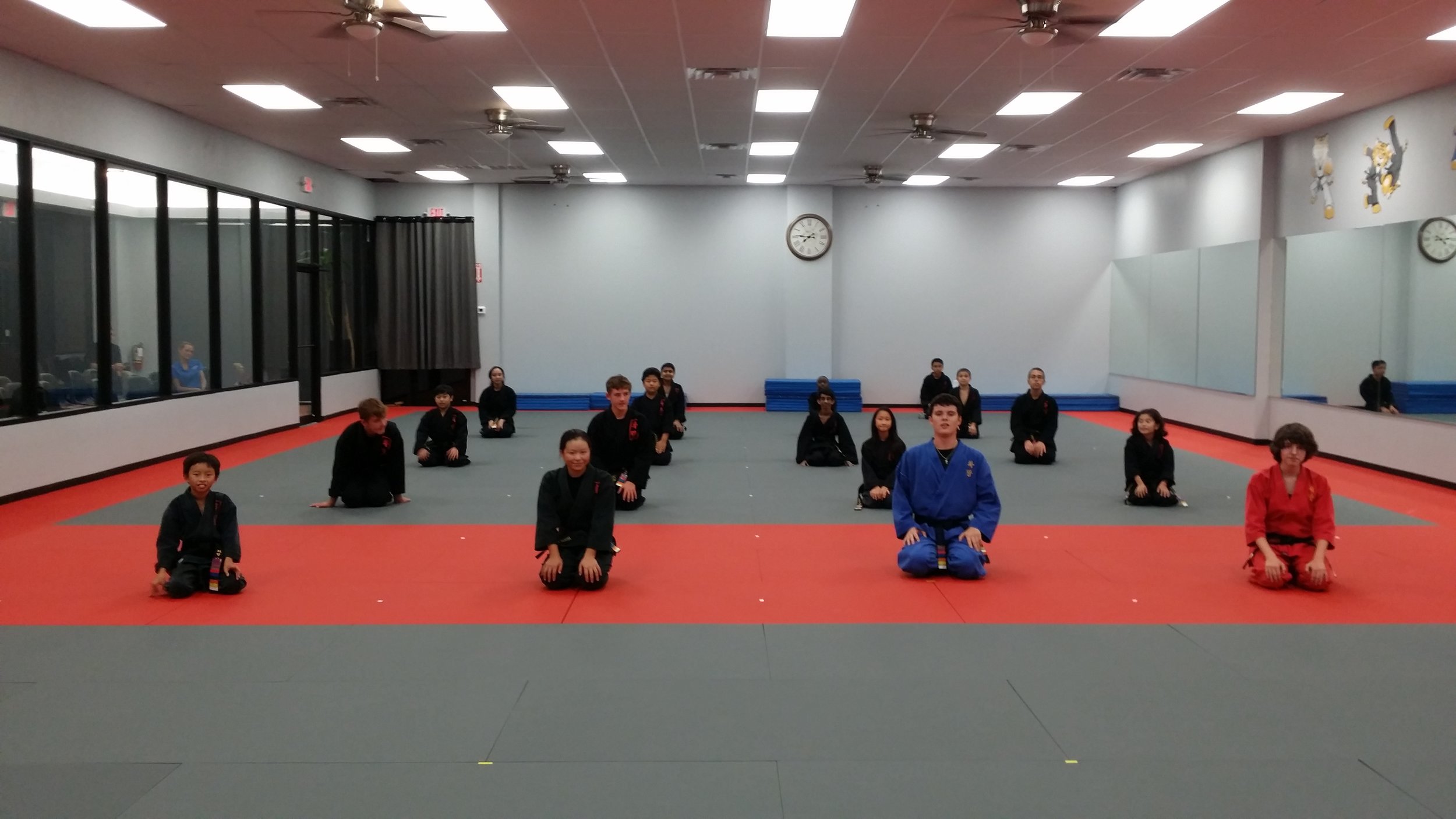 Black Belt class, Cinco Ranch school