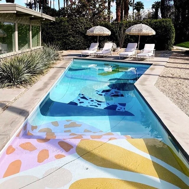 From the design of murals, carpets, and swimming pools, @alexproba is an artist with beautiful sensibility for color, patterns and textures. Swipe through to see her versatile and delightful work! #art #design #murals #creativity #interiordesign #ins