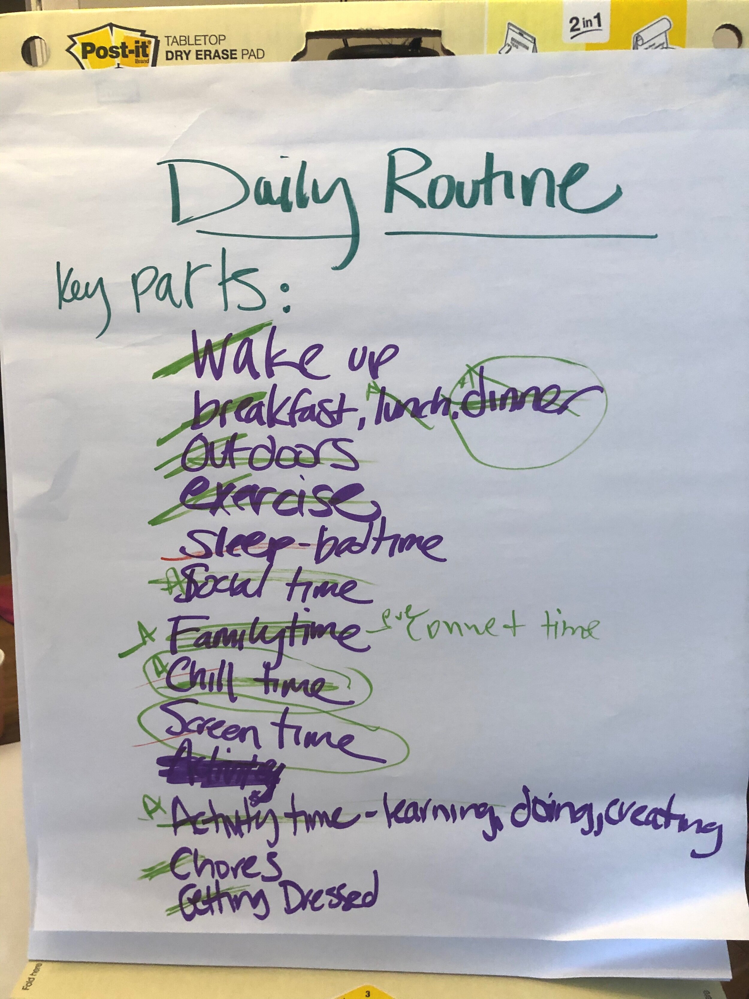 Daily Routine Components