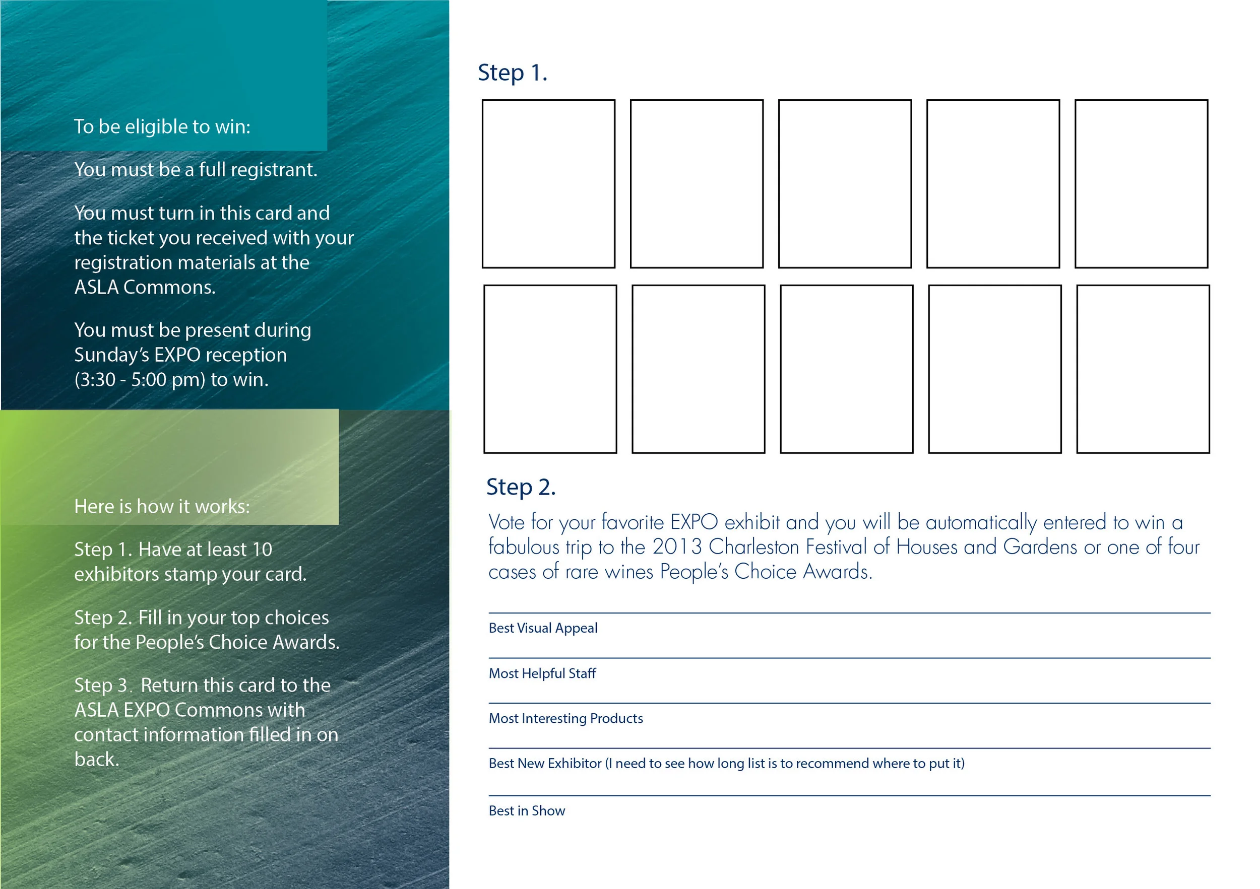  Design for EXPO Promotions (back) 