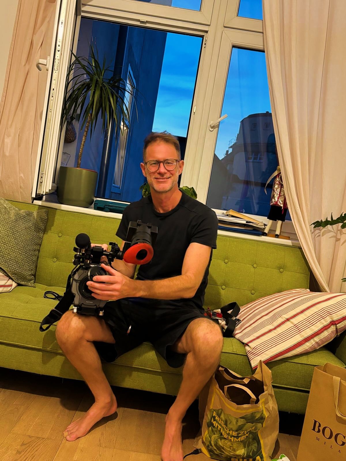 Interviewed the great Gasperini currently of Roma for the #europaleague magazine show for #uefa - great way to end the summer in the greatest place on earth, with a little &lsquo;before and after the shoot&rsquo; shot of me&hellip; #rome #asroma #fx9