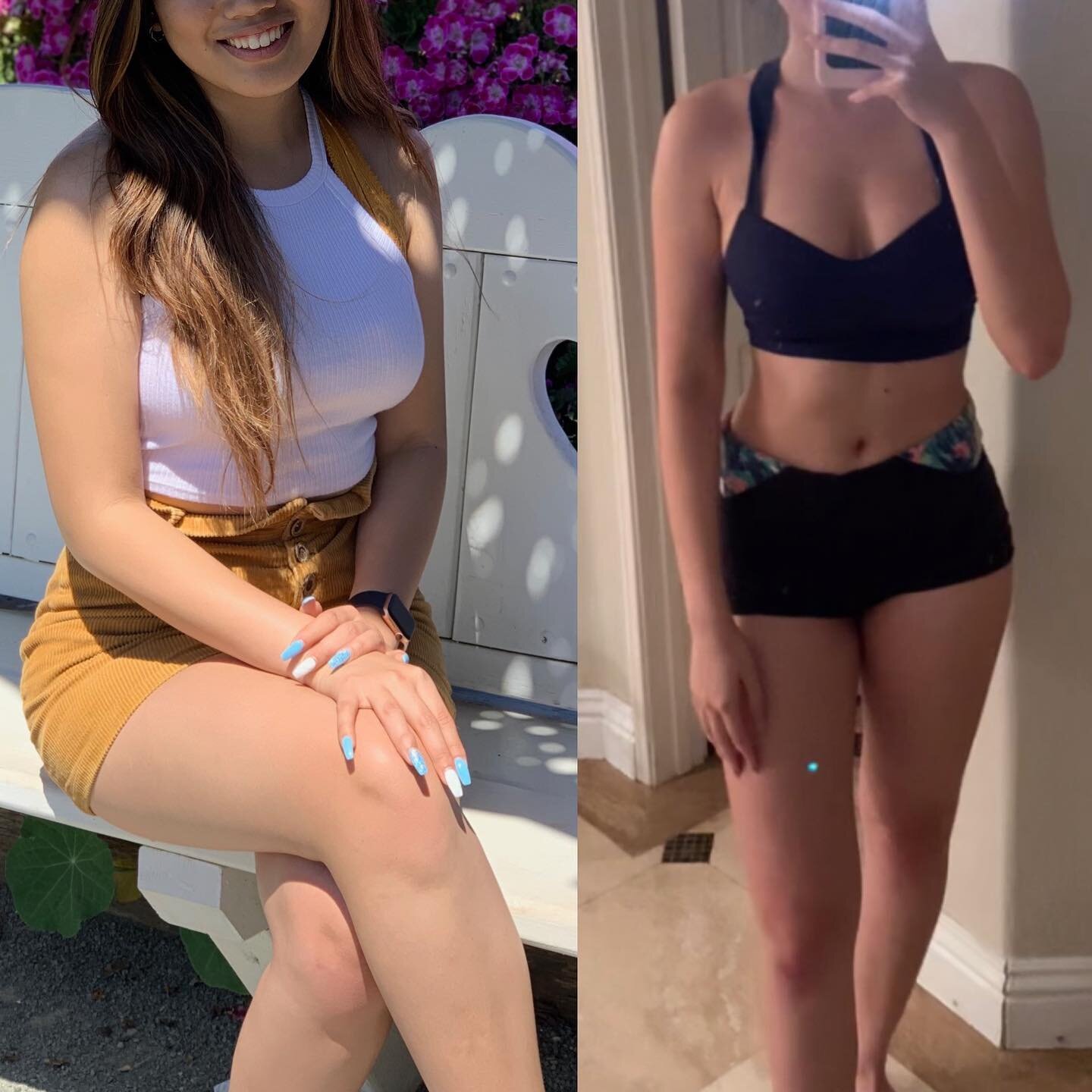 Transformation Tuesday 💥💞

Client testimonial: 
From weighing at my heaviest of 137.2 lbs. on June 1st, I was able to lower my weight down to 129 lbs. by July 26th. All thanks to Phil who has been nothing more but motivating, encouraging, and infor