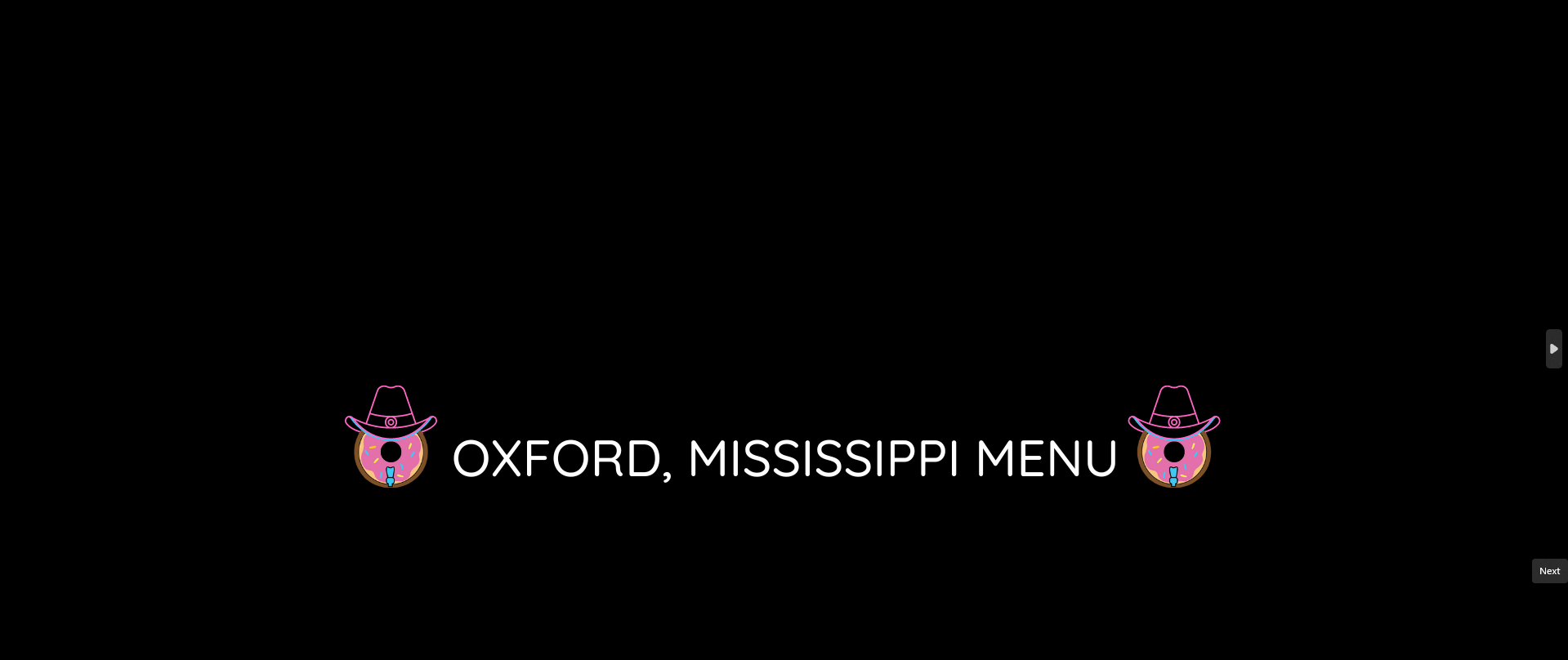 Oxford Menu — Donut Distillery