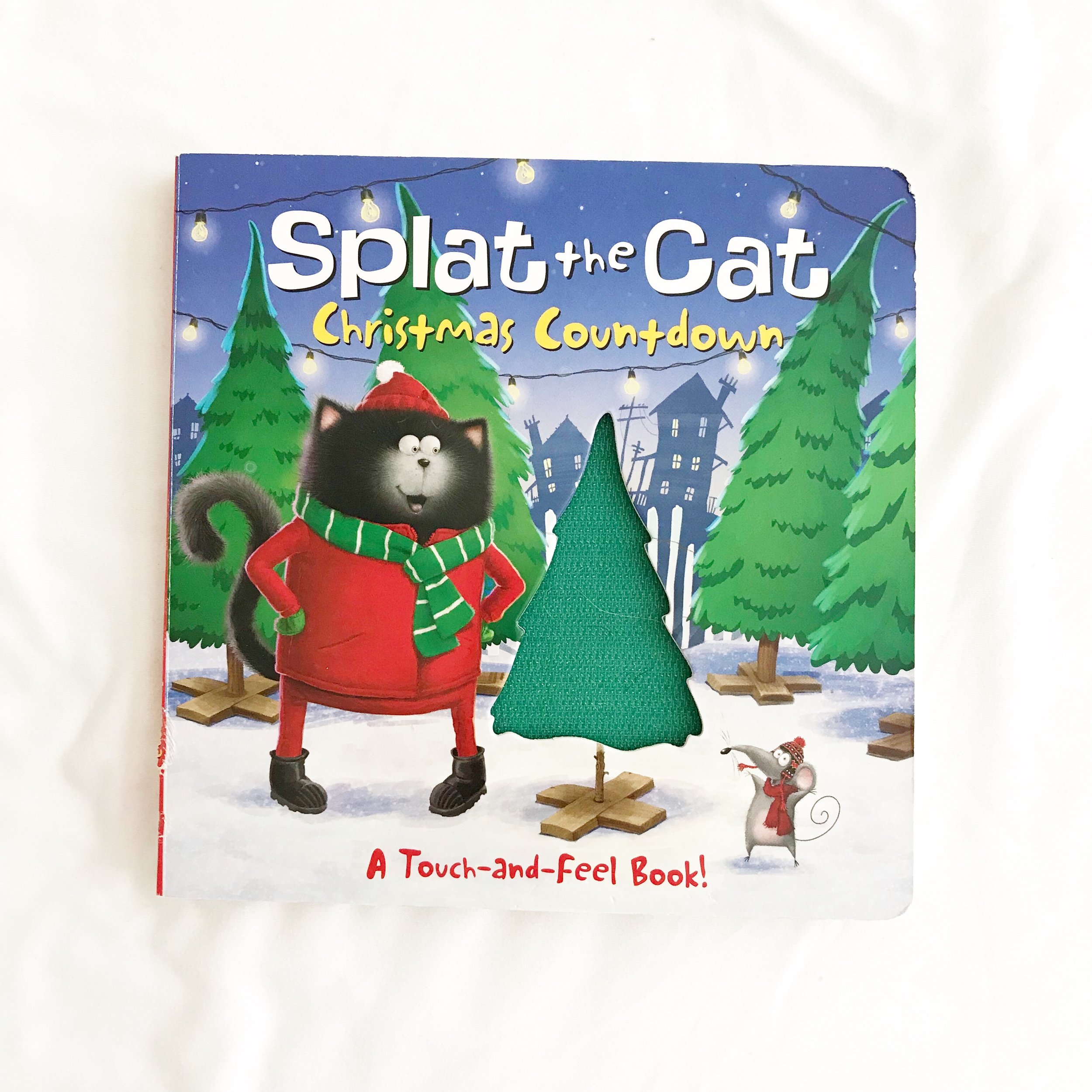 Splat the Cat Christmas Countdown Funny touch and feel board book