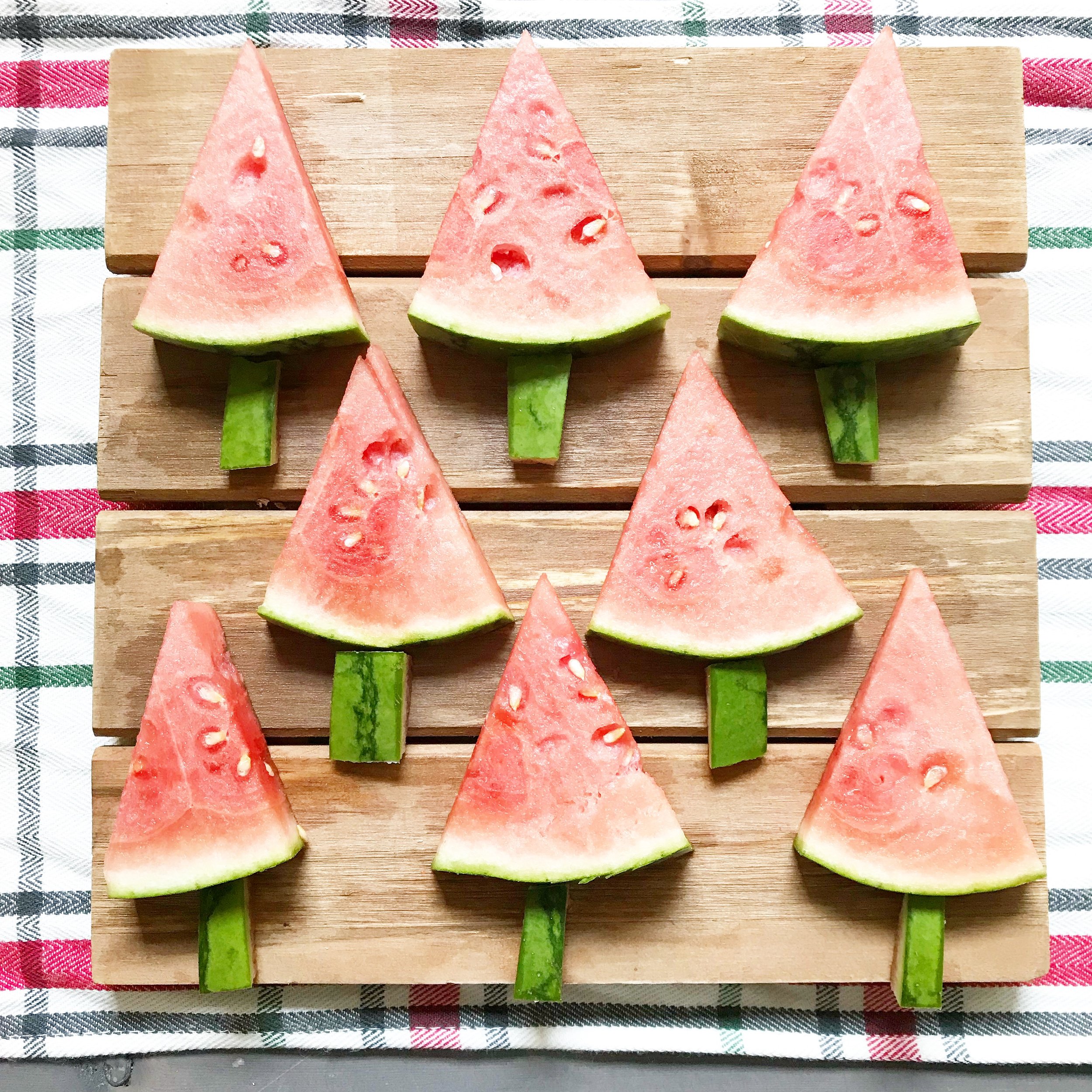 Watermelon Christmas Trees