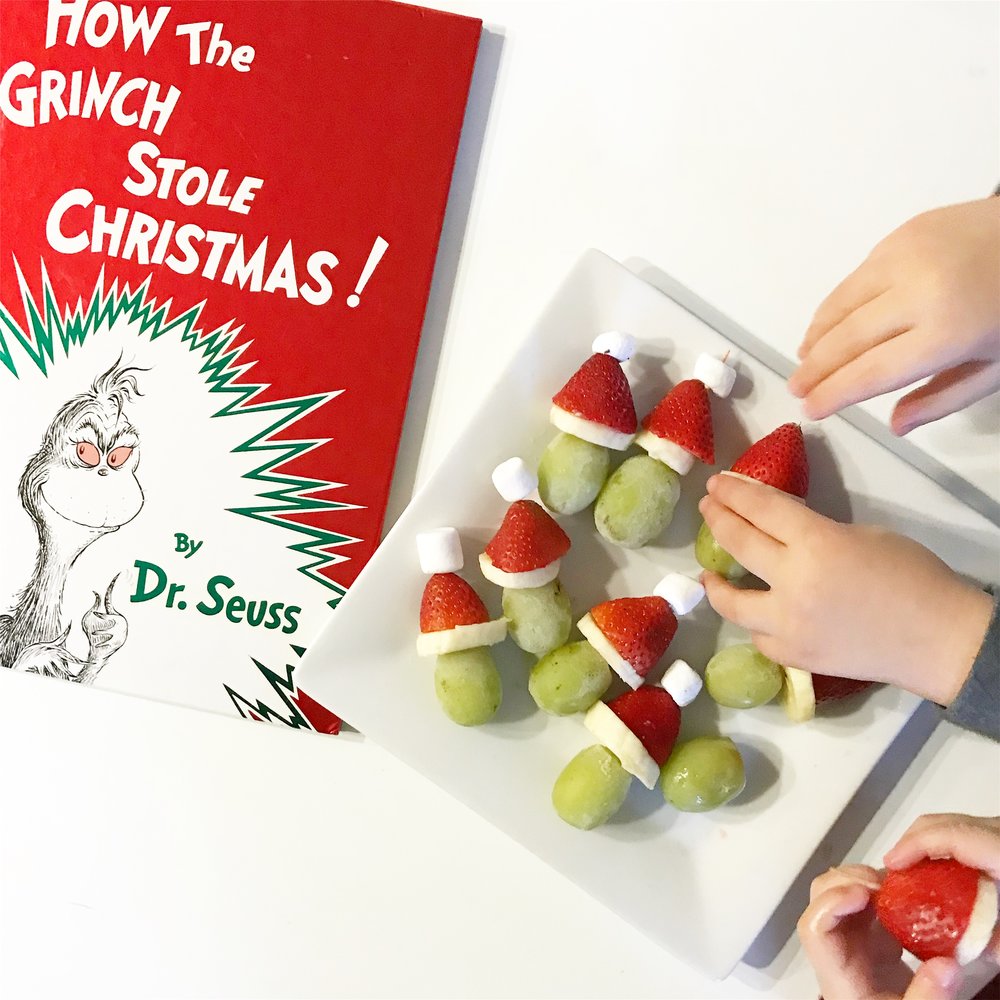 Christmas Grinch Grapes