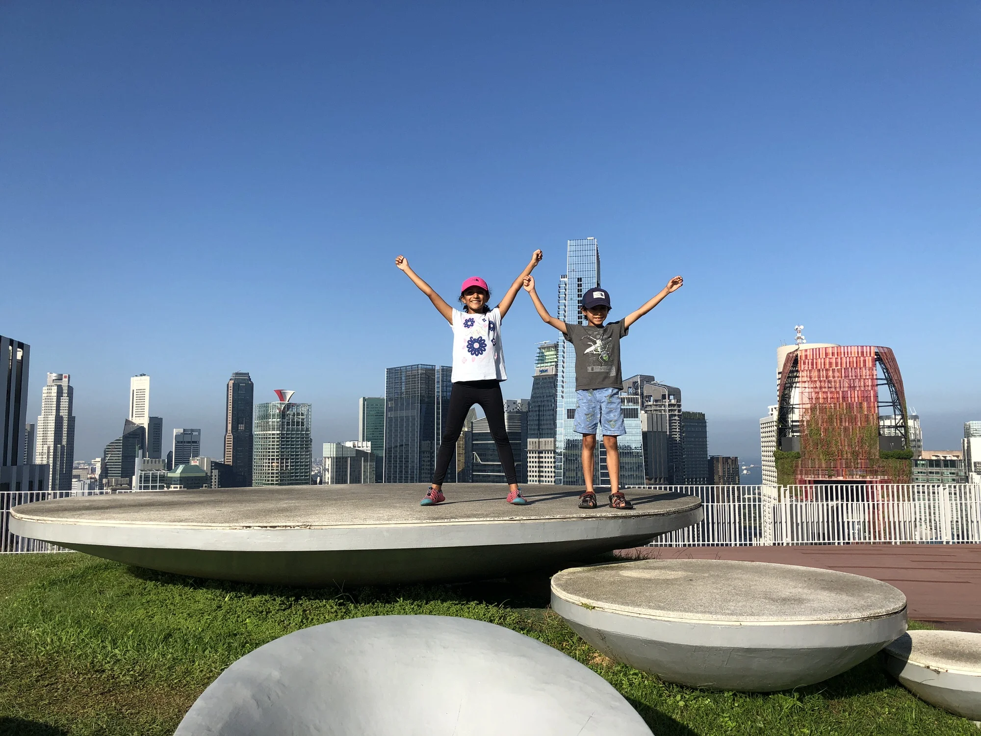 Zara and her brother enjoy the Pinnacle @ Duxton in the city centre