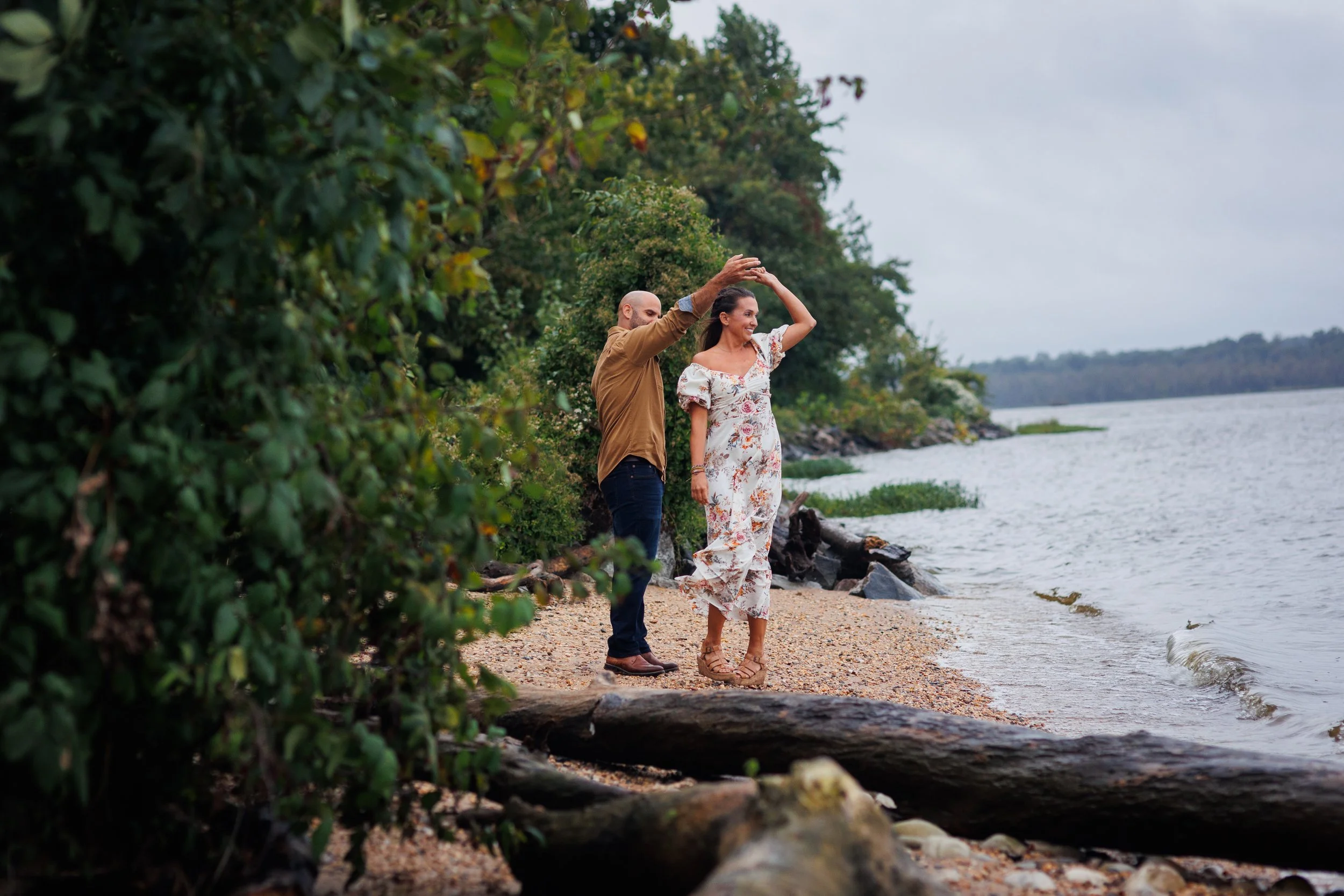 From Family Property to City Point | Casey &amp; Chris' Hopewell Engagement Session