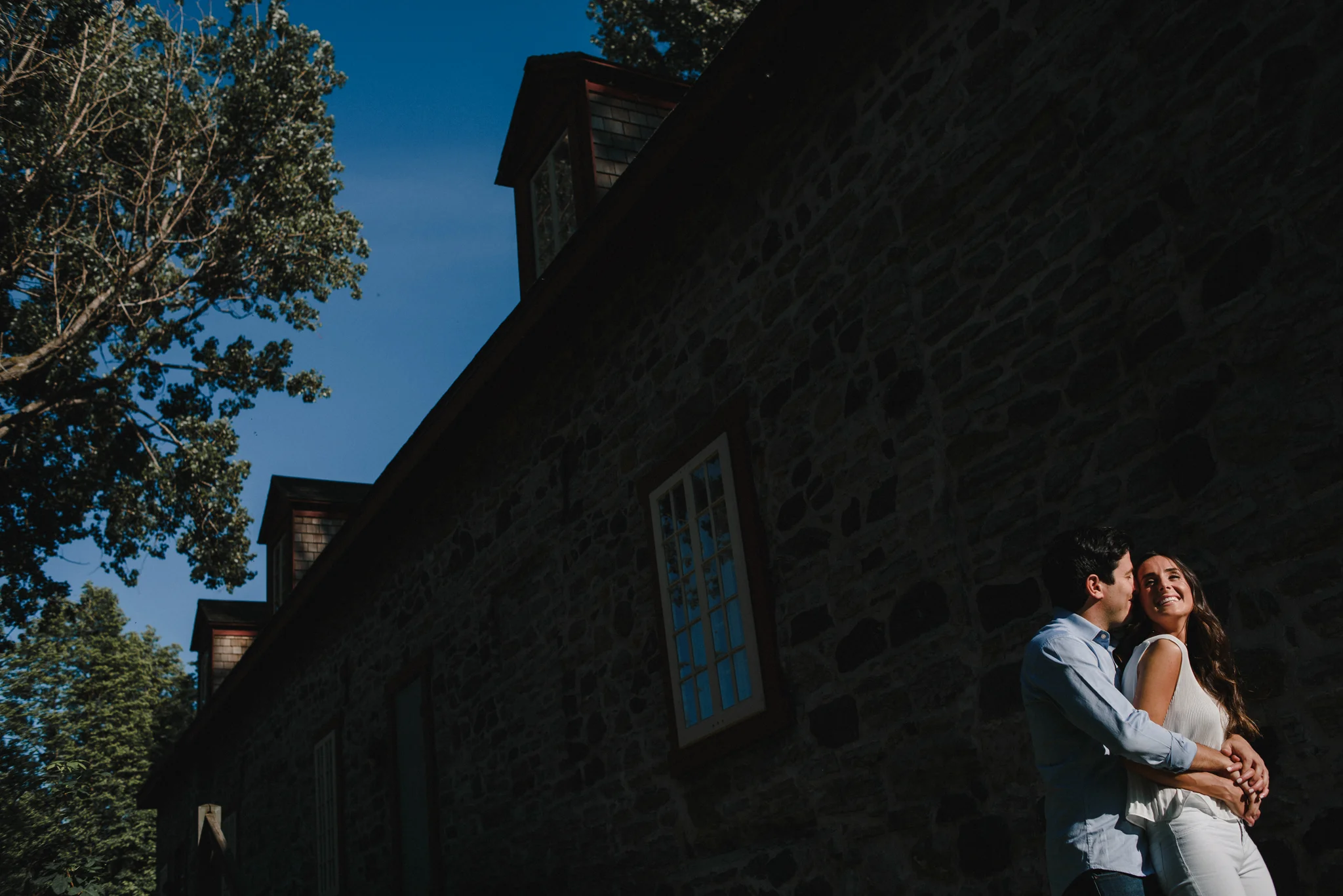 sabrina + david's engagement session in lachine, quebec