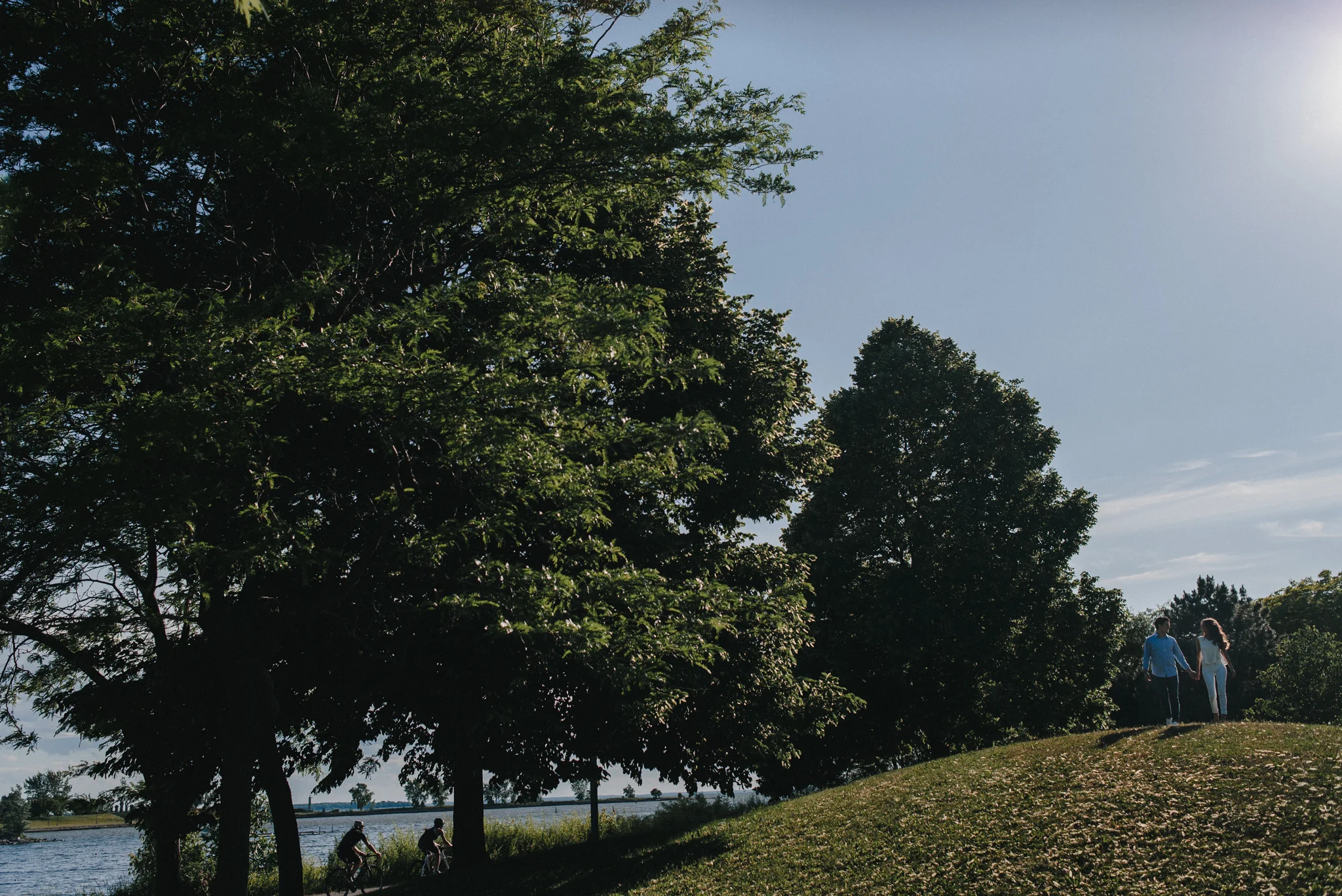 sabrina + david's engagement session in lachine, quebec