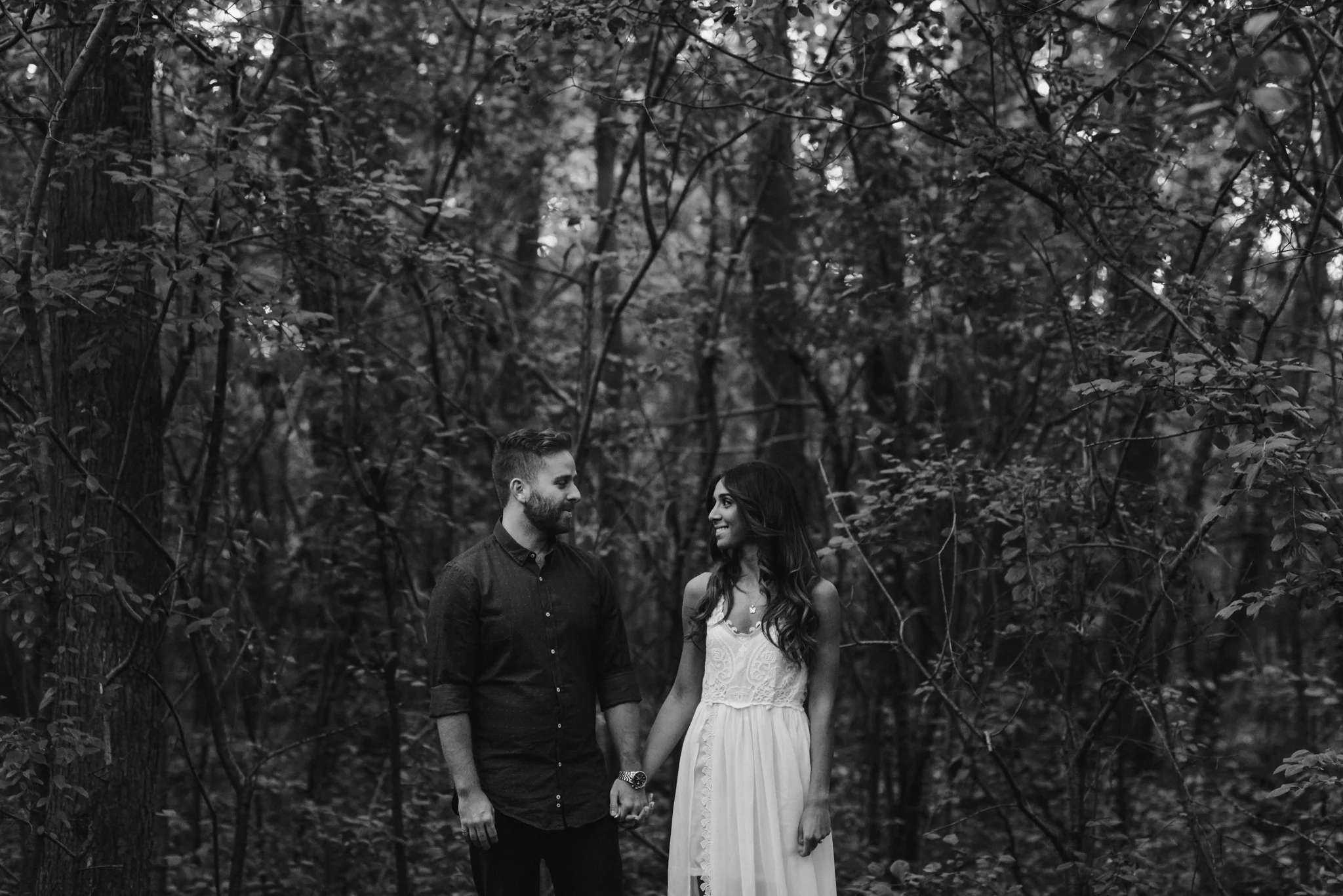 stephanie + joel's engagement session at parc nature bois-de-liesse, montreal